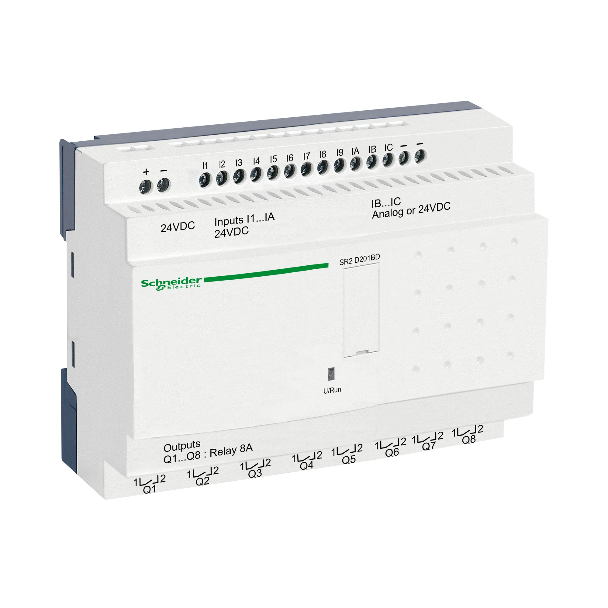 Schneider Electric SR2D201BD PLC Control Relay, Zelio Logic, Compact Design, 20 I/O, 24 VDC (img_001)