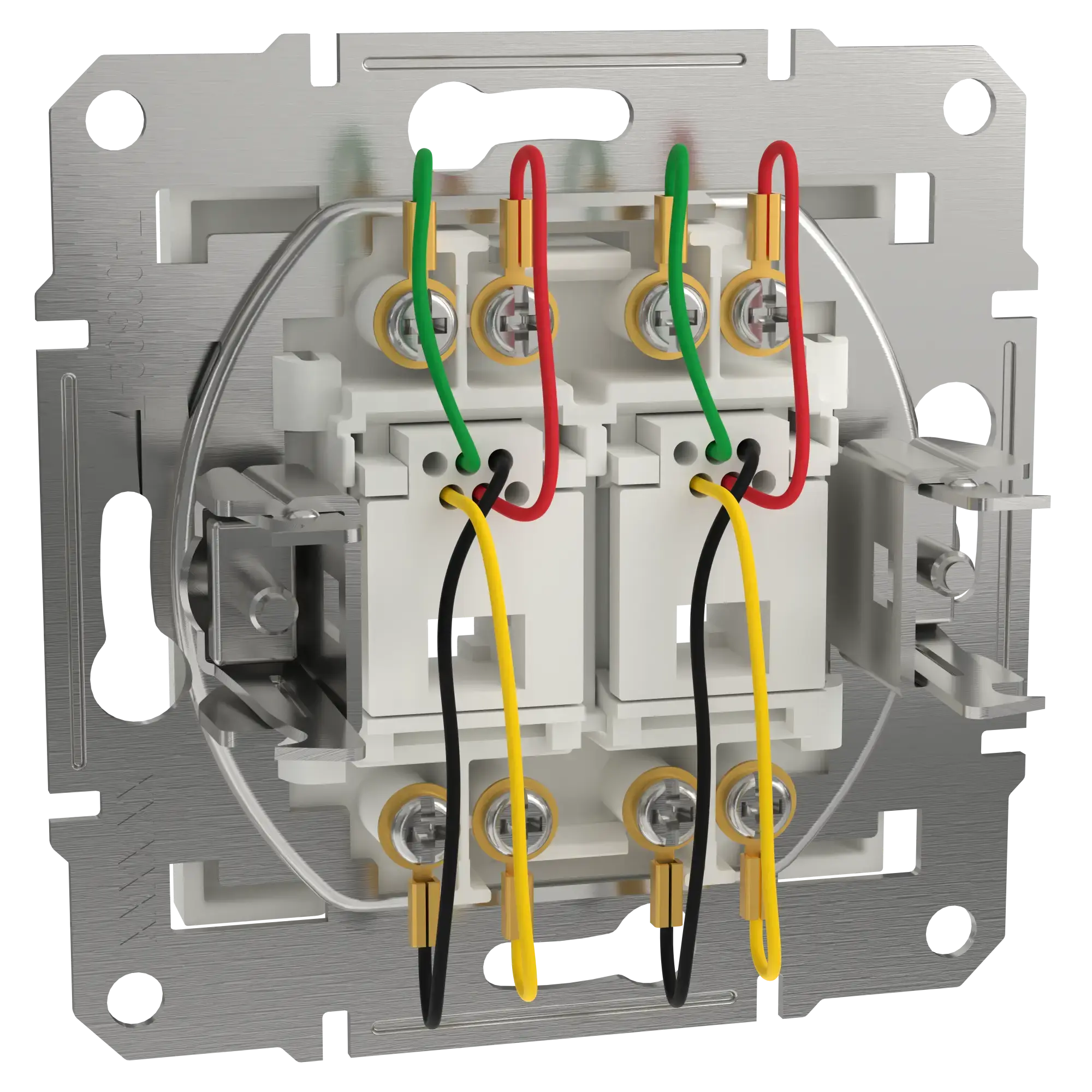 Schneider Electric EPH4270121D RJ11 Telephone Socket 2-Port flush-mounted, white, Asfora (img_005)