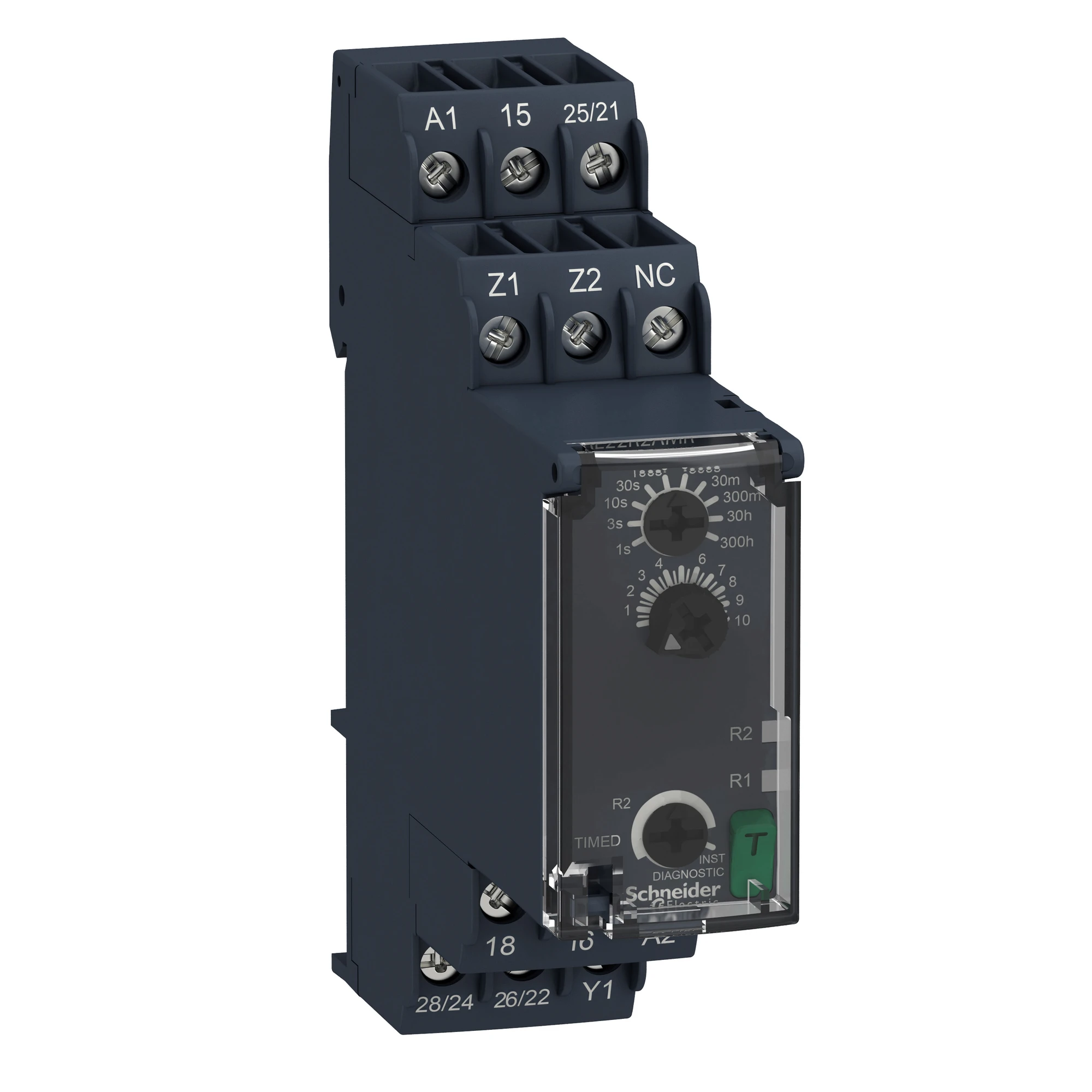 Schneider Electric RE22R2AMR Response Delay, 0.05 s-300 h, 24-240VAC/DC, 2 W (img_001)