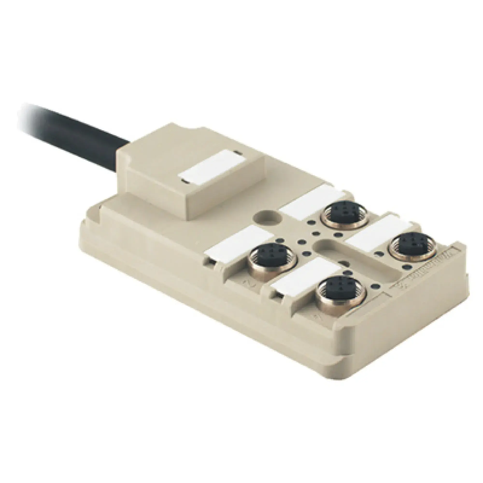 Weidmüller 1052340000 Sensor-actuator passive distributor (with cable), Fixed cable version, M12, 30 V, A-coded, LED: Yes, LED initiator: Yes, Wiring type: PNP (img_001)