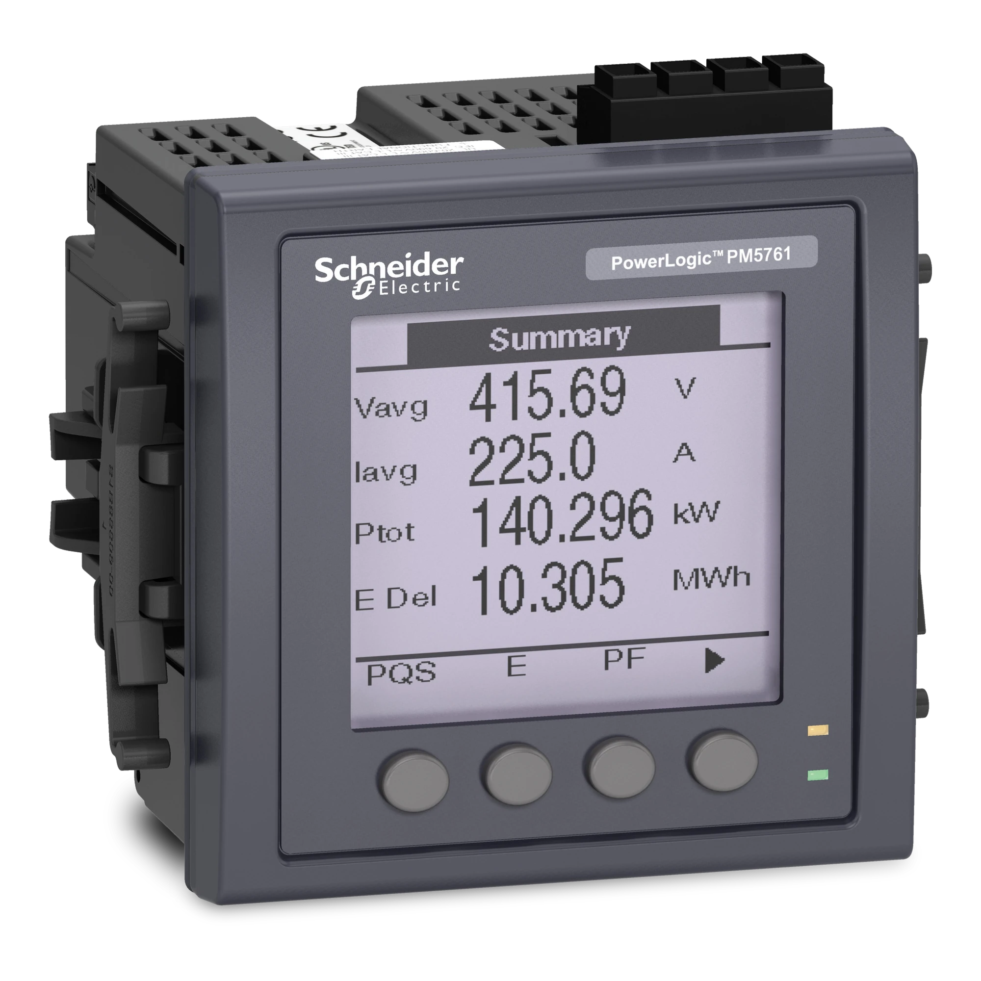 Schneider Electric METSEPM5761 PM5761-Universal measuring device, 2 Ethernet, up to 63rd harmonic, disturbance recorder function, RCM, 2DI/2DO, 52 alarms, MID (img_001)