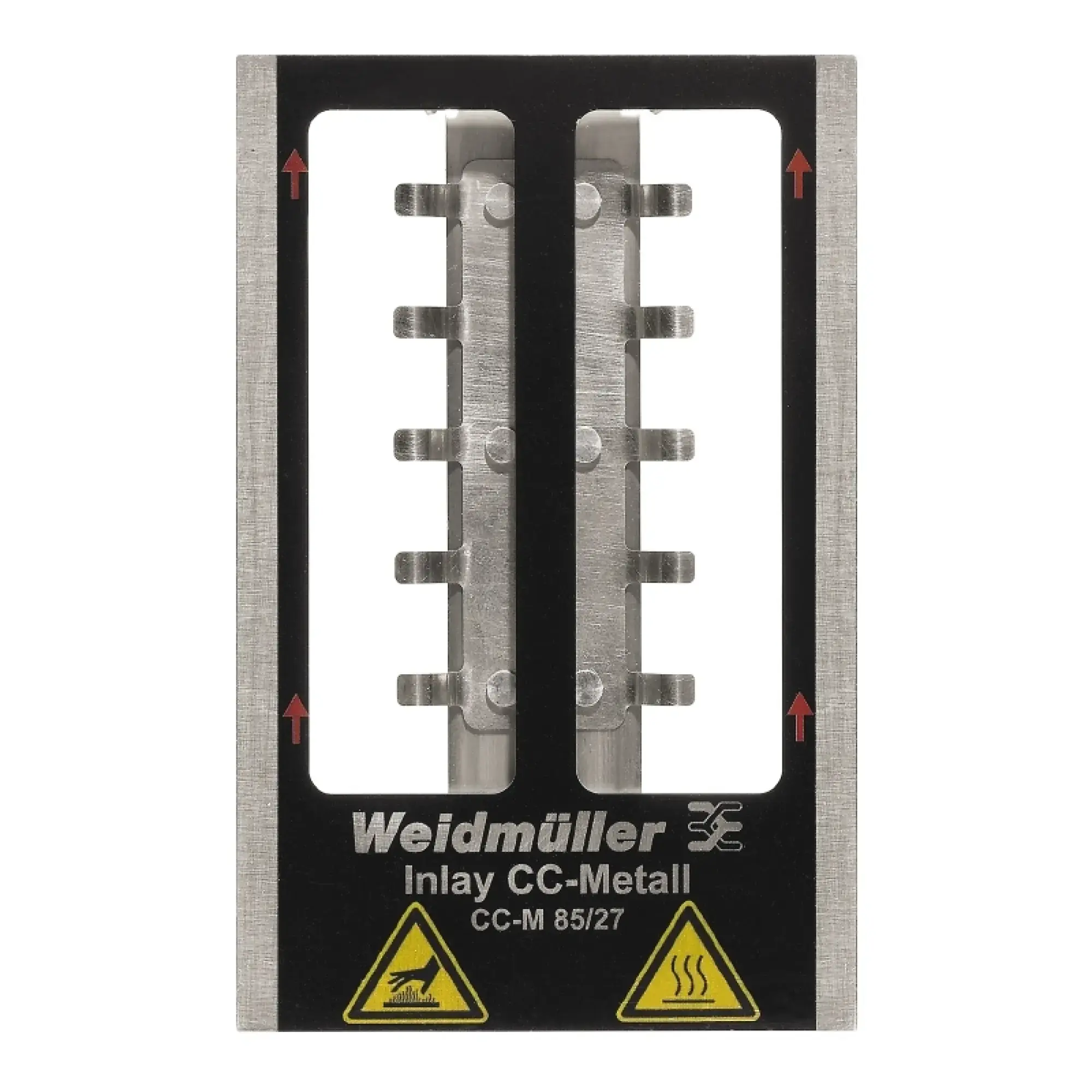Weidmüller 1341050000 Inlay (device marking), Marker type: CC-M 85/27, Version: Holder for 3 signs (img_001)