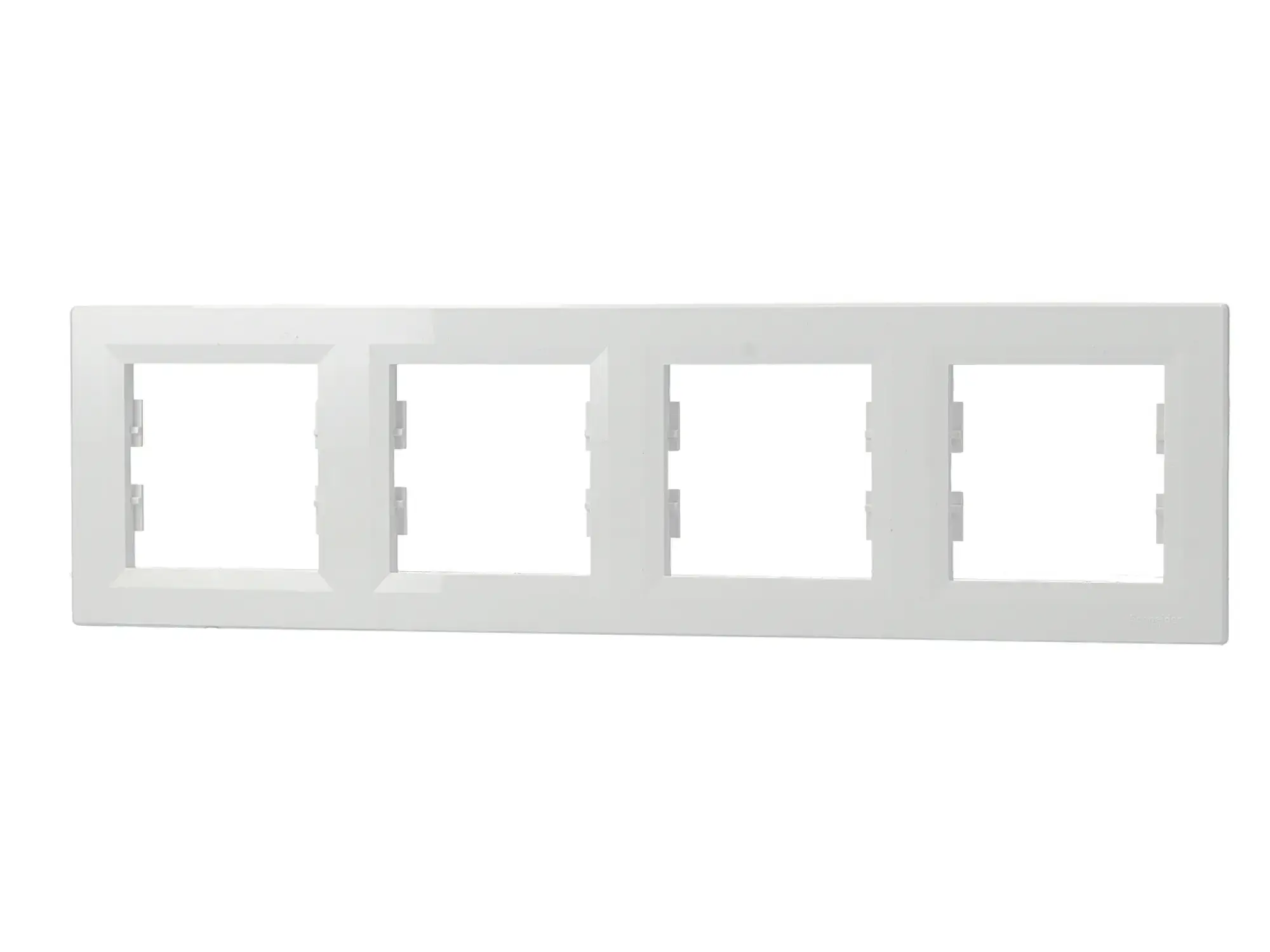 Schneider Electric EPH5800421D 4-Gang Frame Horizontal, white, Asfora (img_002)