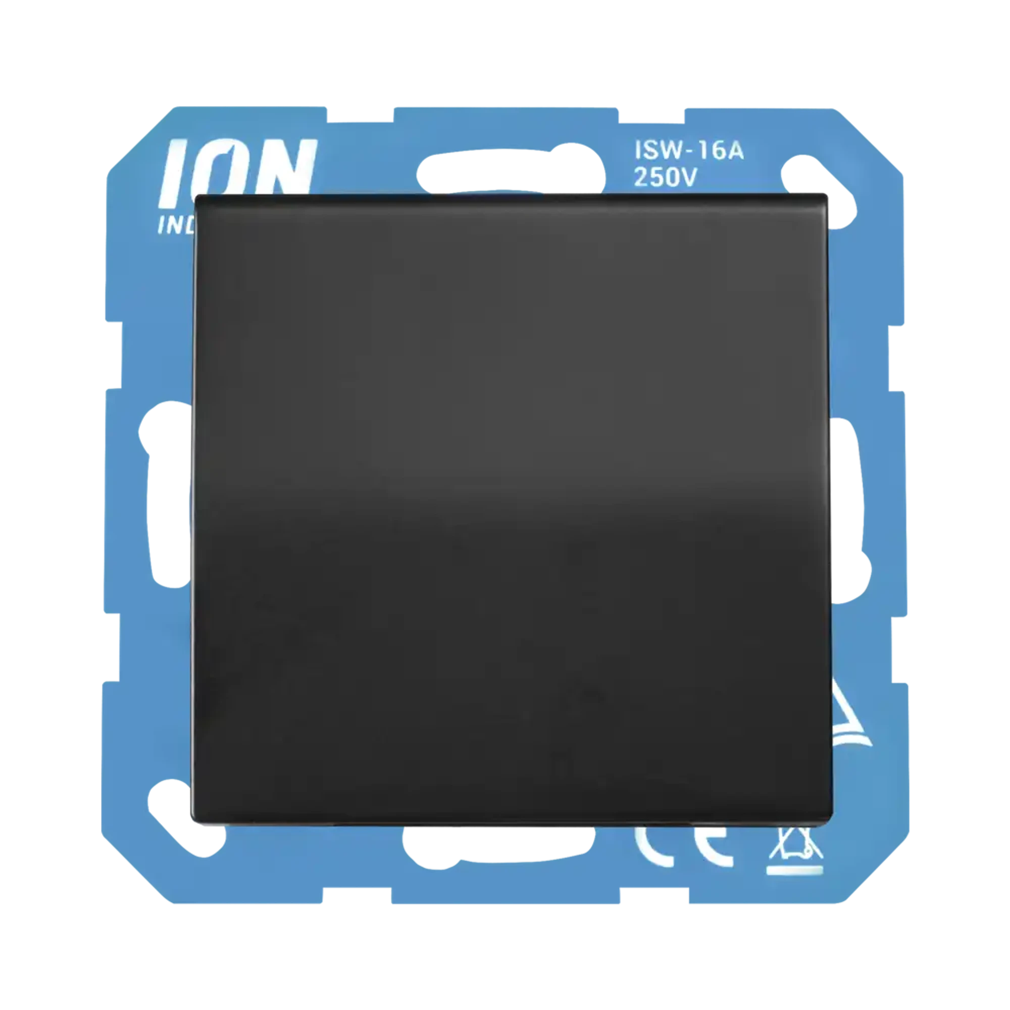 ION INDUSTRIES 10.300.316 Socket outlet with hinged cover IP44 V1/J1 Matt Black (img_001)