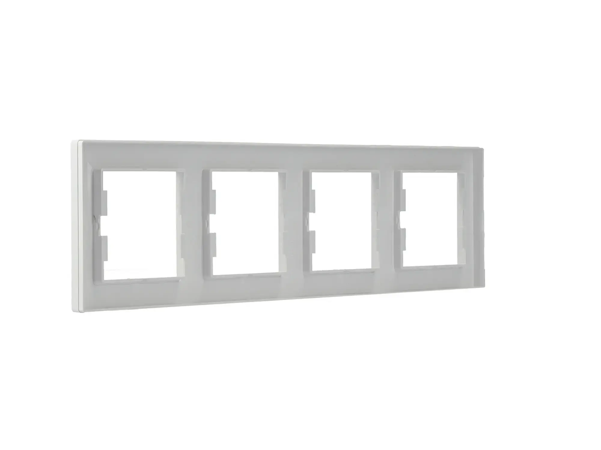 Schneider Electric EPH5800421D 4-Gang Frame Horizontal, white, Asfora (img_008)