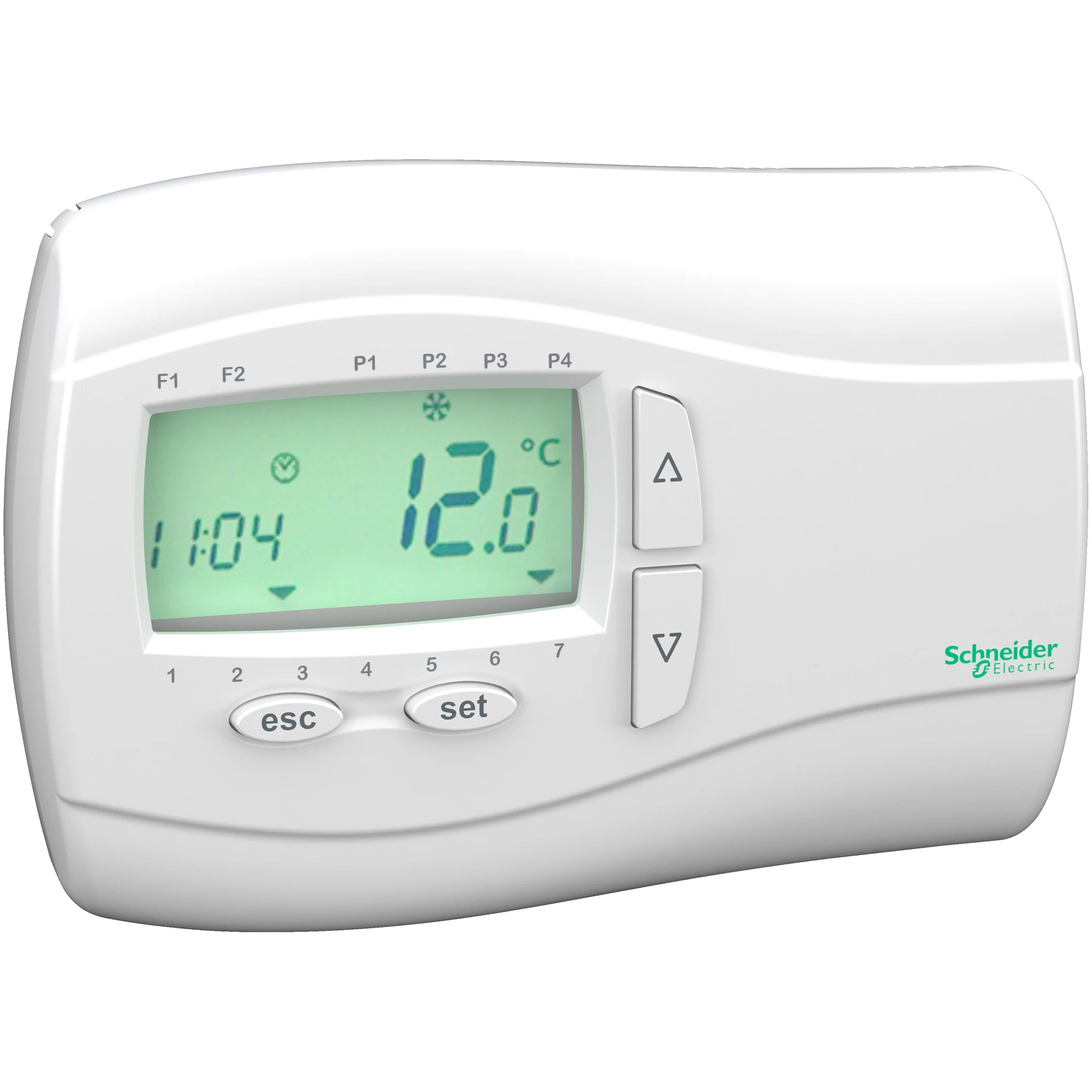 Schneider Electric TM171DWAL2L Operator Terminal, Modicon M171, LCD Display, Backlit, 1 Analog Input, Clock, Wall Mount, White (img_001)