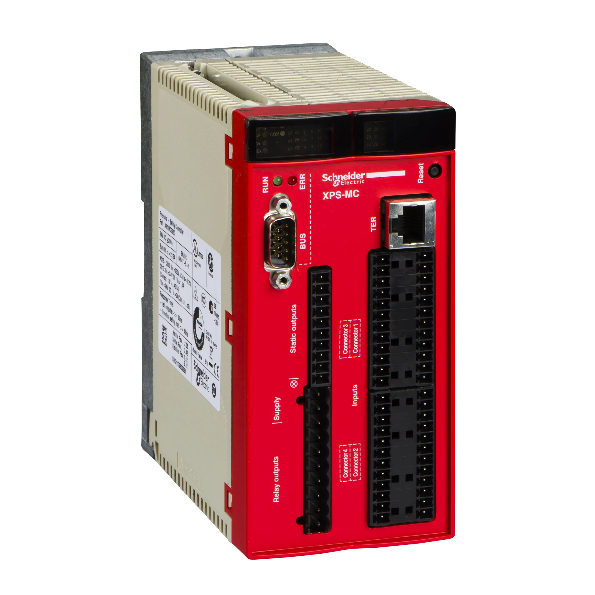 Schneider Electric XPSMC32ZC Compact Safety Controller, 32 Inputs, 8 Outputs, Modbus, CANopen (img_001)
