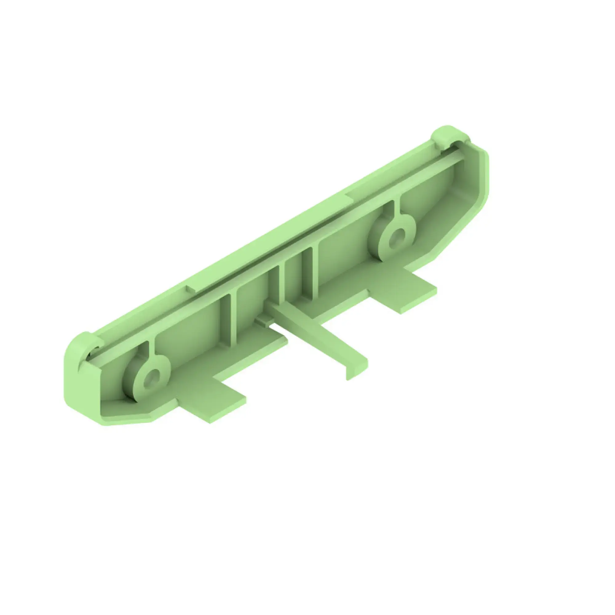 Weidmüller 1028120000 End plate (Profile housing), Width: 27.2 , IP20 in installed state, PA 66, green (img_001)