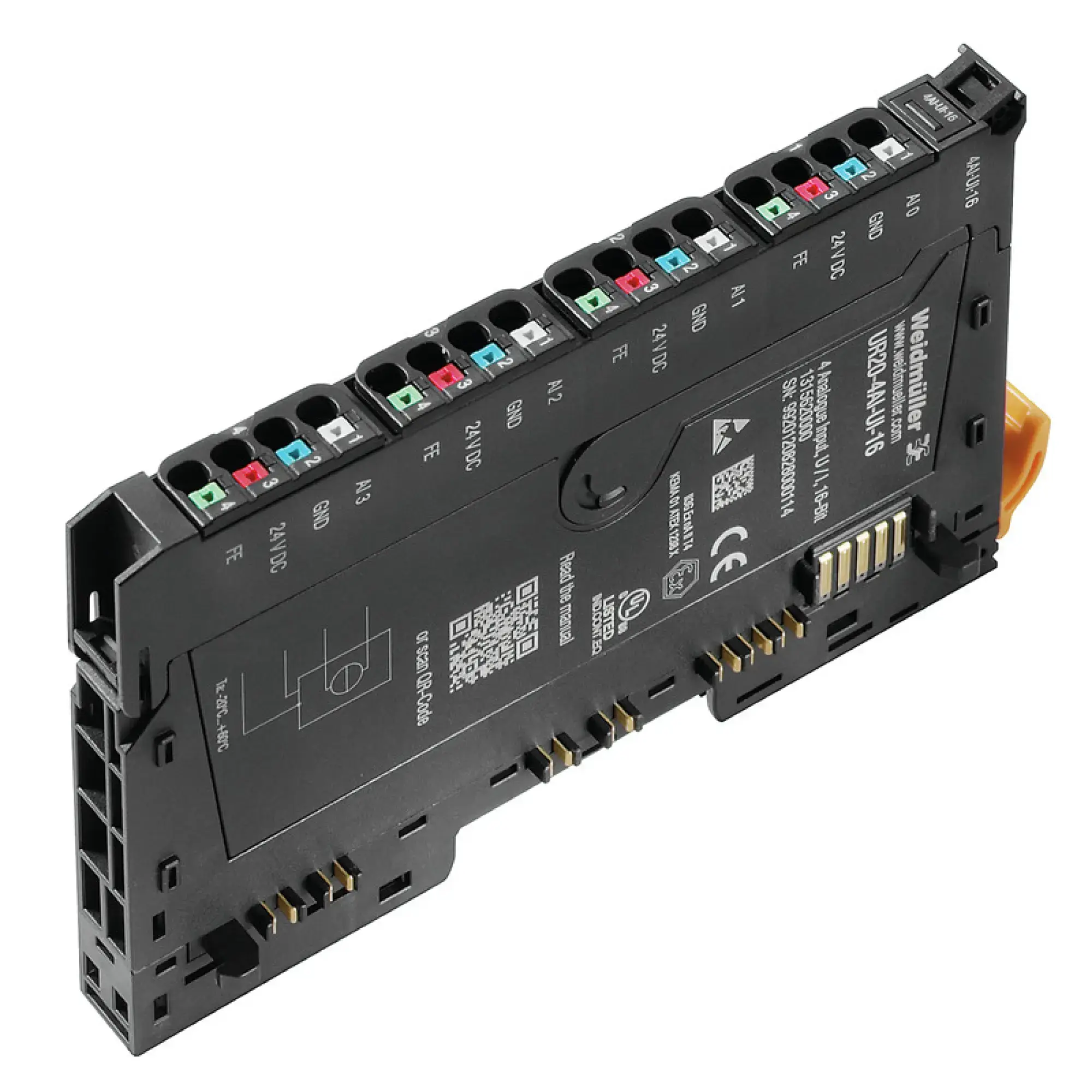 Weidmüller 1315620000 Analogue input module (I/O), Analogue input module, PUSH IN, 24 V DC +20 %/ -15 %, via the system bus, -20 °C ... +60 °C (img_001)