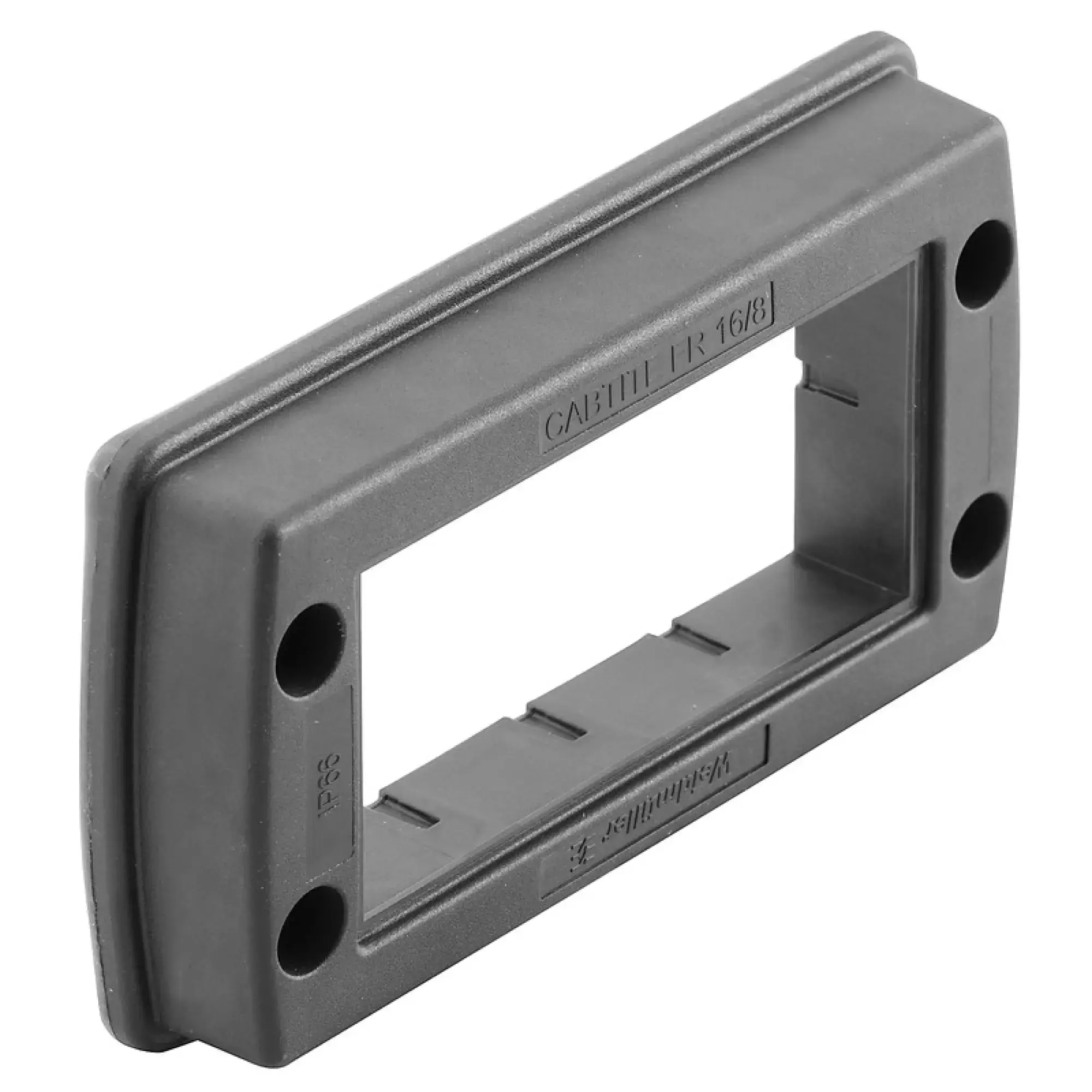 Weidmüller 2583470000 Sealing frame (Cable entries system), Cabtite (cable entry system), Polyamide, glass fibre-reinforced, Deep black, 126 x 70 x 19.6 mm, -40 °C…120 °C, (img_001)