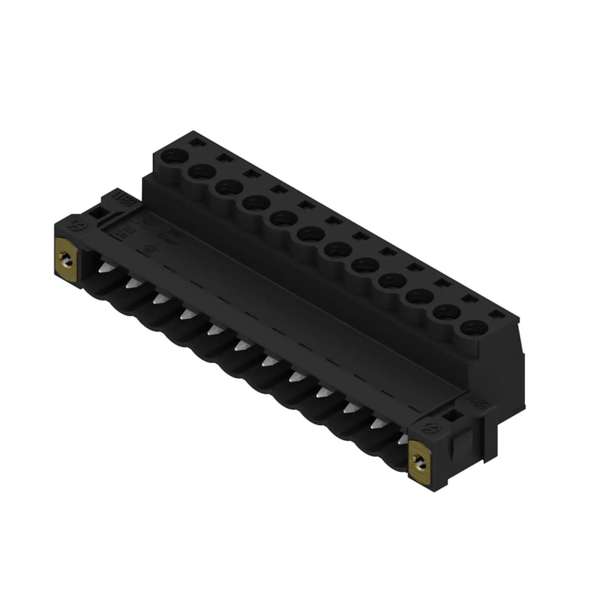Weidmüller 1000850001 PCB connector (wire connection), 320 V, 21.5 A, Pitch in mm: 5.08, 3.31 mm², Number of poles: 12, Clamping yoke connection, Box (img_001)