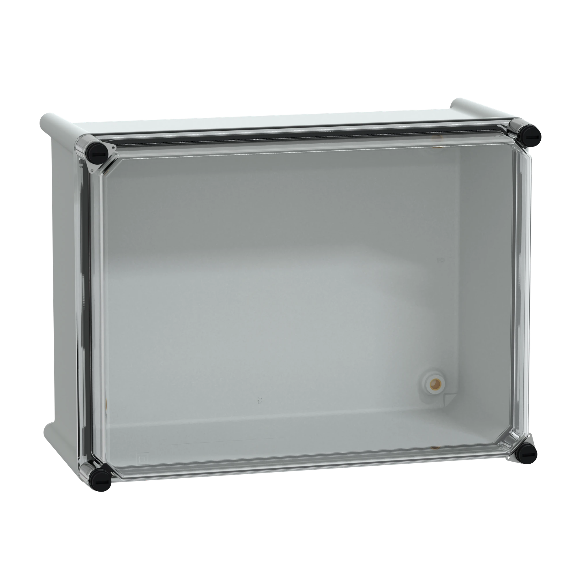 Schneider Electric NSYPLS2736G Polyester Enclosure PLS Wall Mount 270x360x180mm IP66, Transparent PC Cover (img_001)