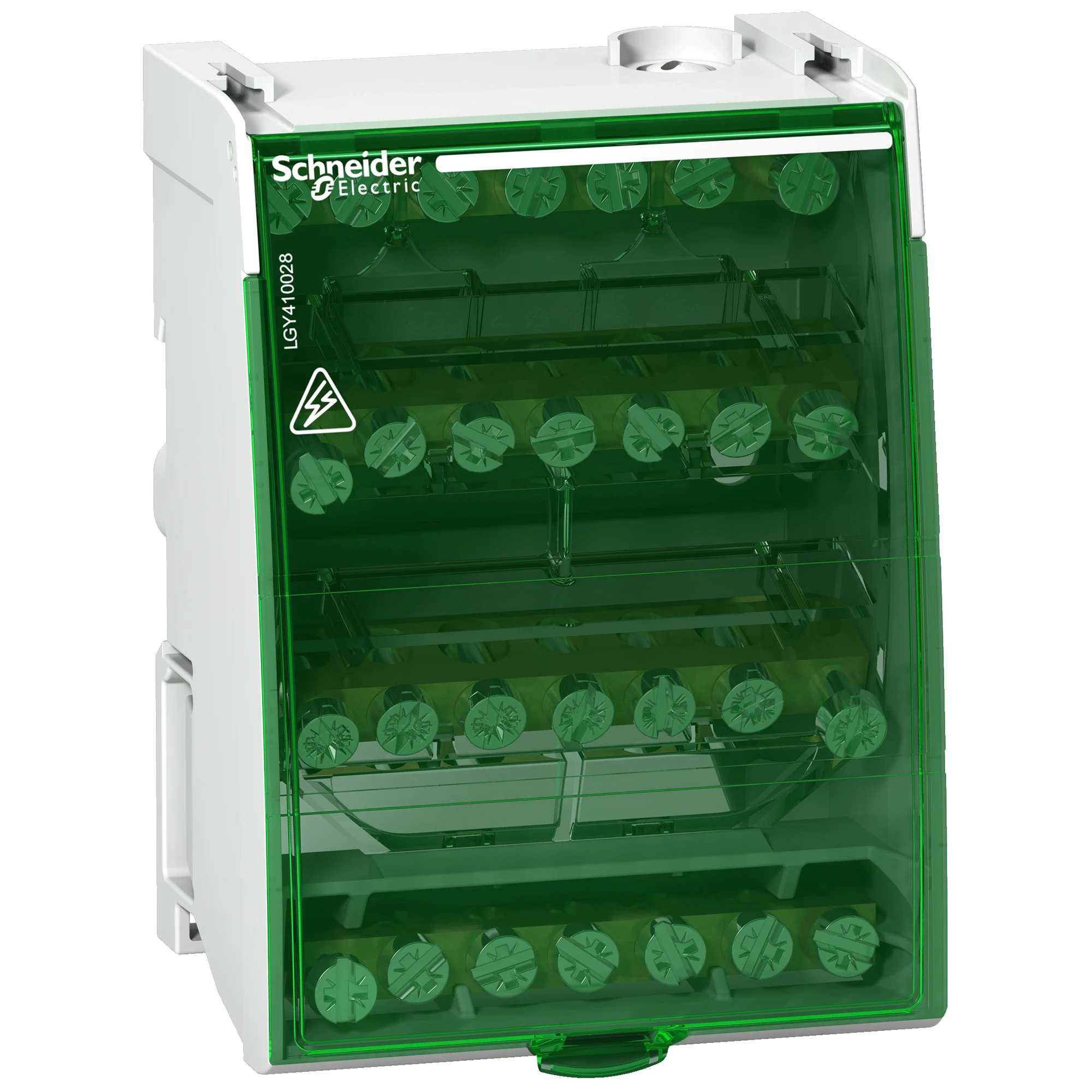 Schneider Electric LGY410028 Terminal Block Linergy 100A, 4-pole, 4 x 7 Piece Screw Connectors (img_001)