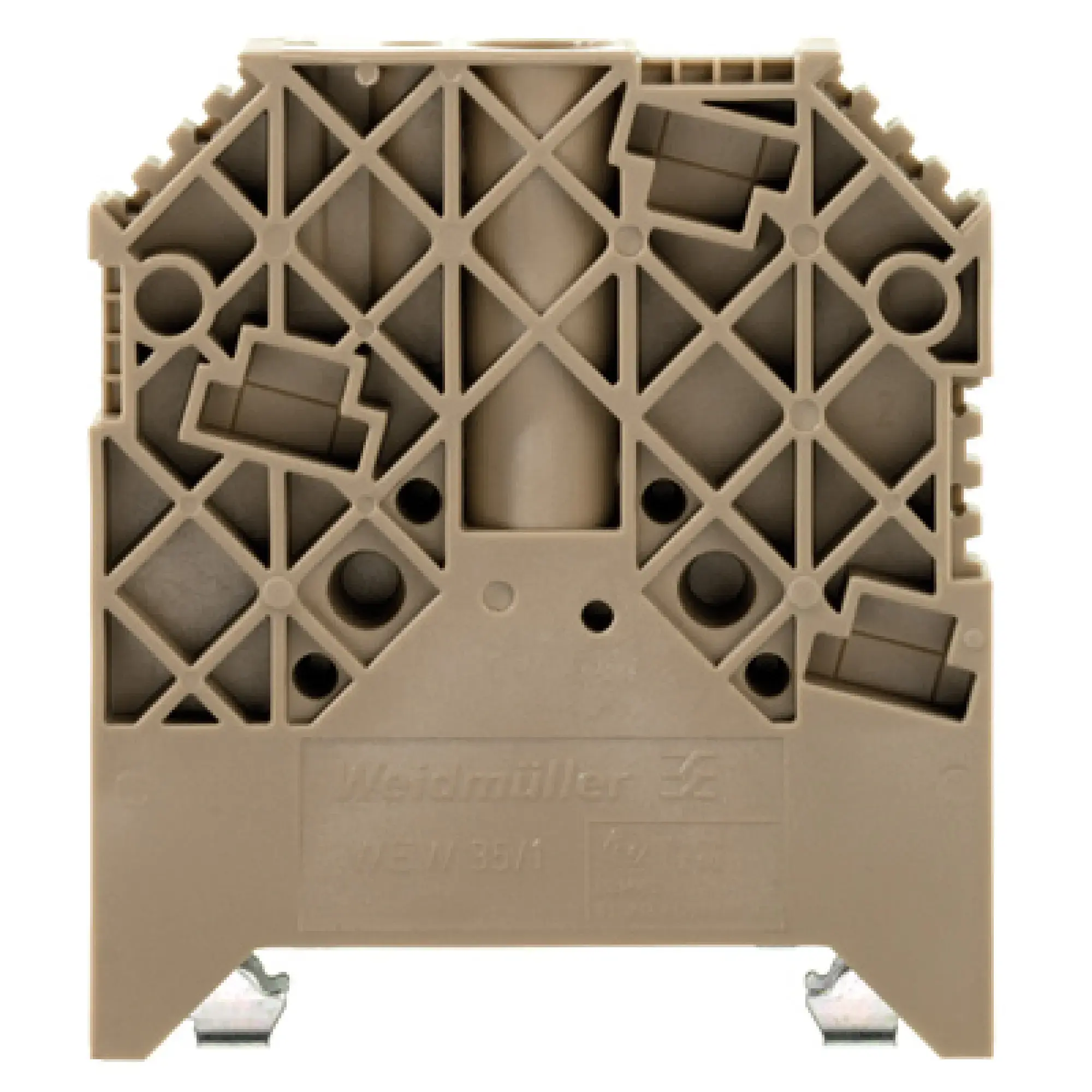 Weidmüller 1059000000 End bracket, dark beige, TS 35, V-2, Wemid, Width: 12 mm, 100 °C (img_001)