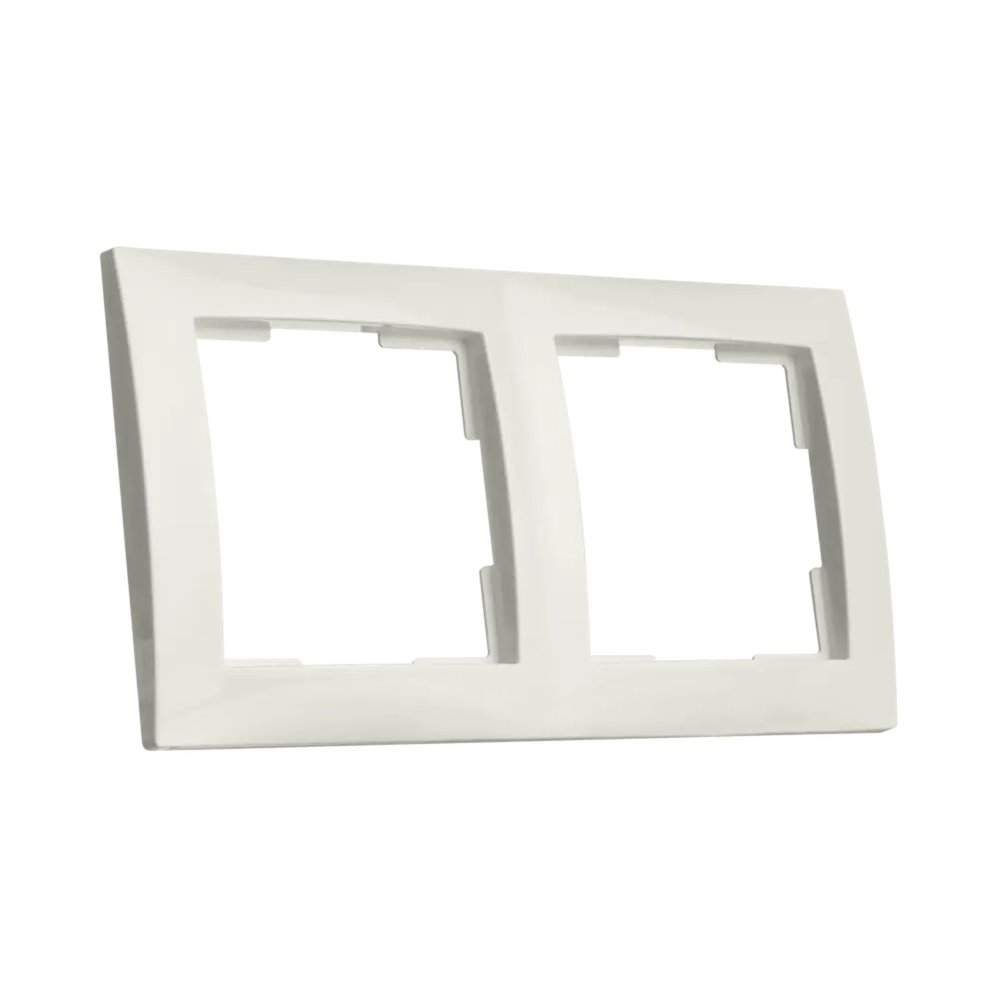 ION INDUSTRIES 80.302.214 2-gang cover frame E1 Alpine White (img_003)