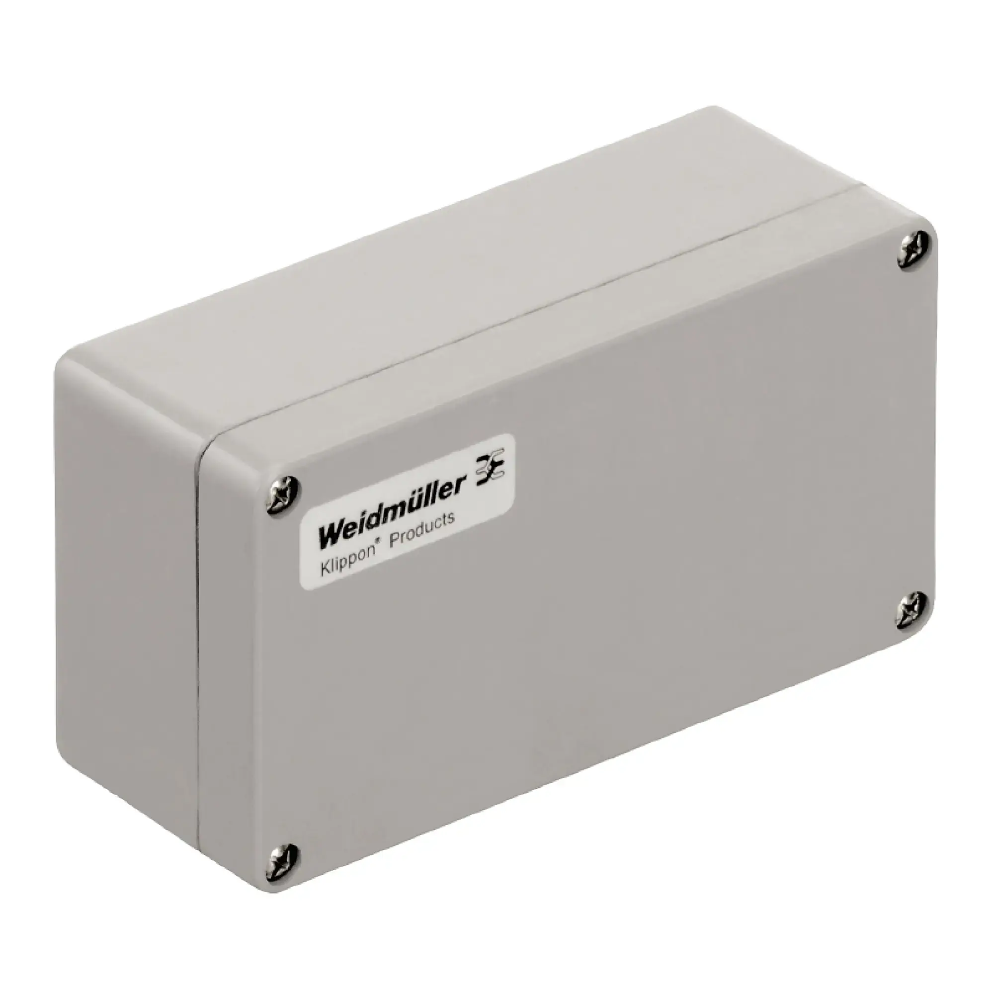 Weidmüller 1305830000 Plastic housing, Klippon POK (polyester empty enclosure), 160 x 75 x 56 mm, Gland plates: , Glass fibre-reinforced polyester, untreated, polished, Sil (img_001)