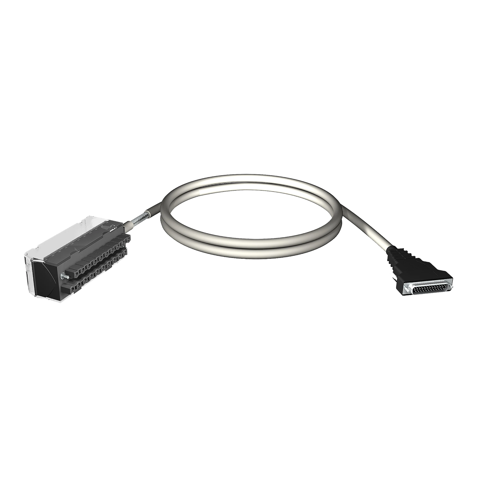 Schneider Electric BMXFCA300 Cable set, 20-way terminal block, SUB-D25 connector, for M340 I/O, 3m (img_001)