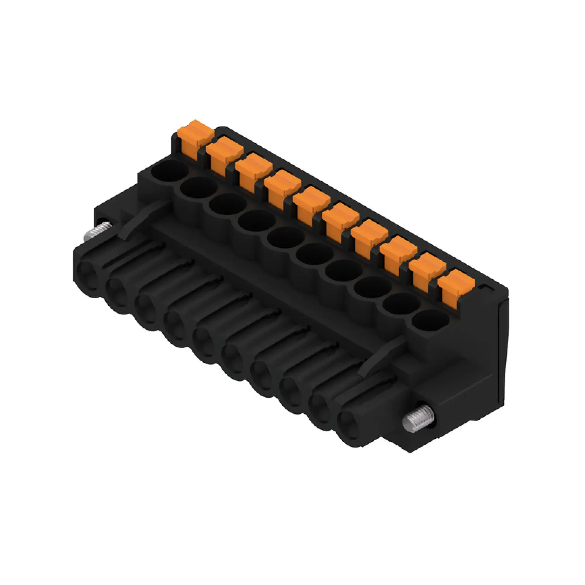 Weidmüller 1000300001 PCB connector (wire connection), 320 V, 24 A, Pitch in mm: 5.08, 3.31 mm², Number of poles: 10, PUSH IN with actuator, Box (img_001)