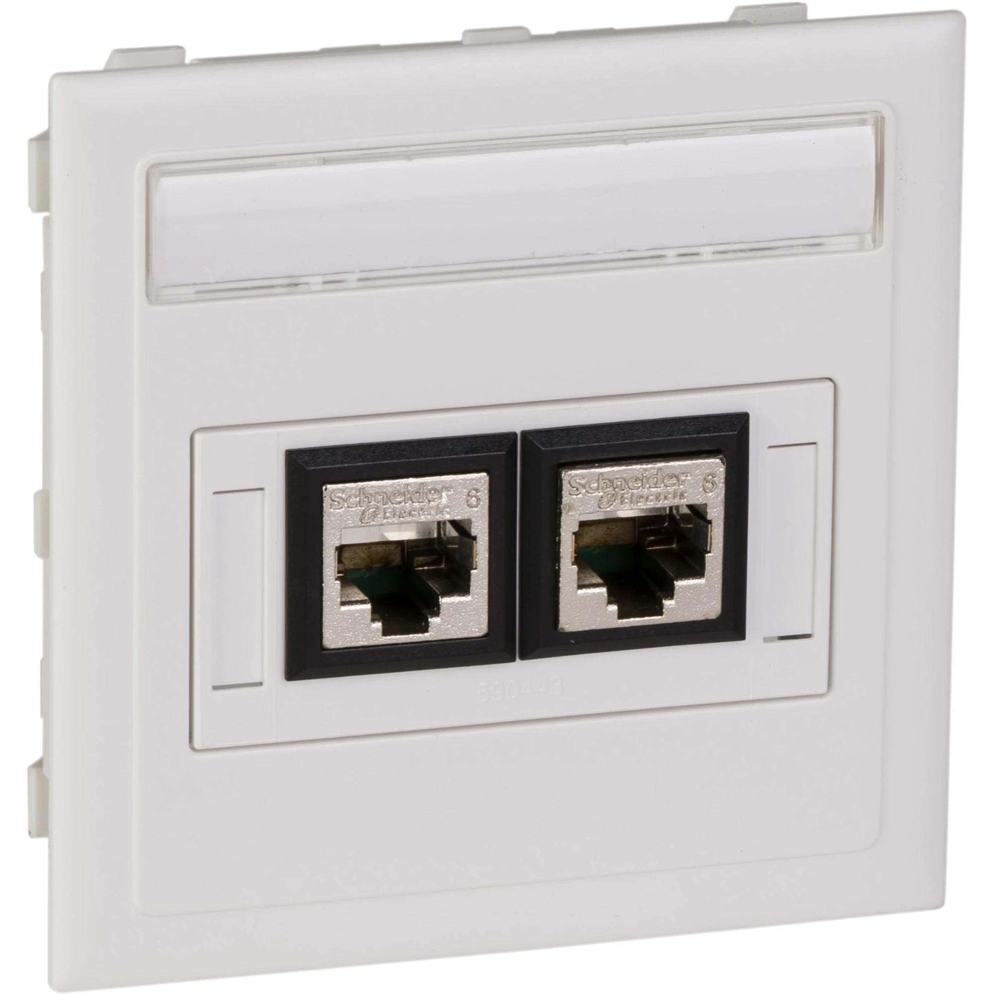 Schneider Electric 5974106 Connection kit flat 2XActassi 250 cat6 STP white RAL9016 Type:CYB-DP (img_001)