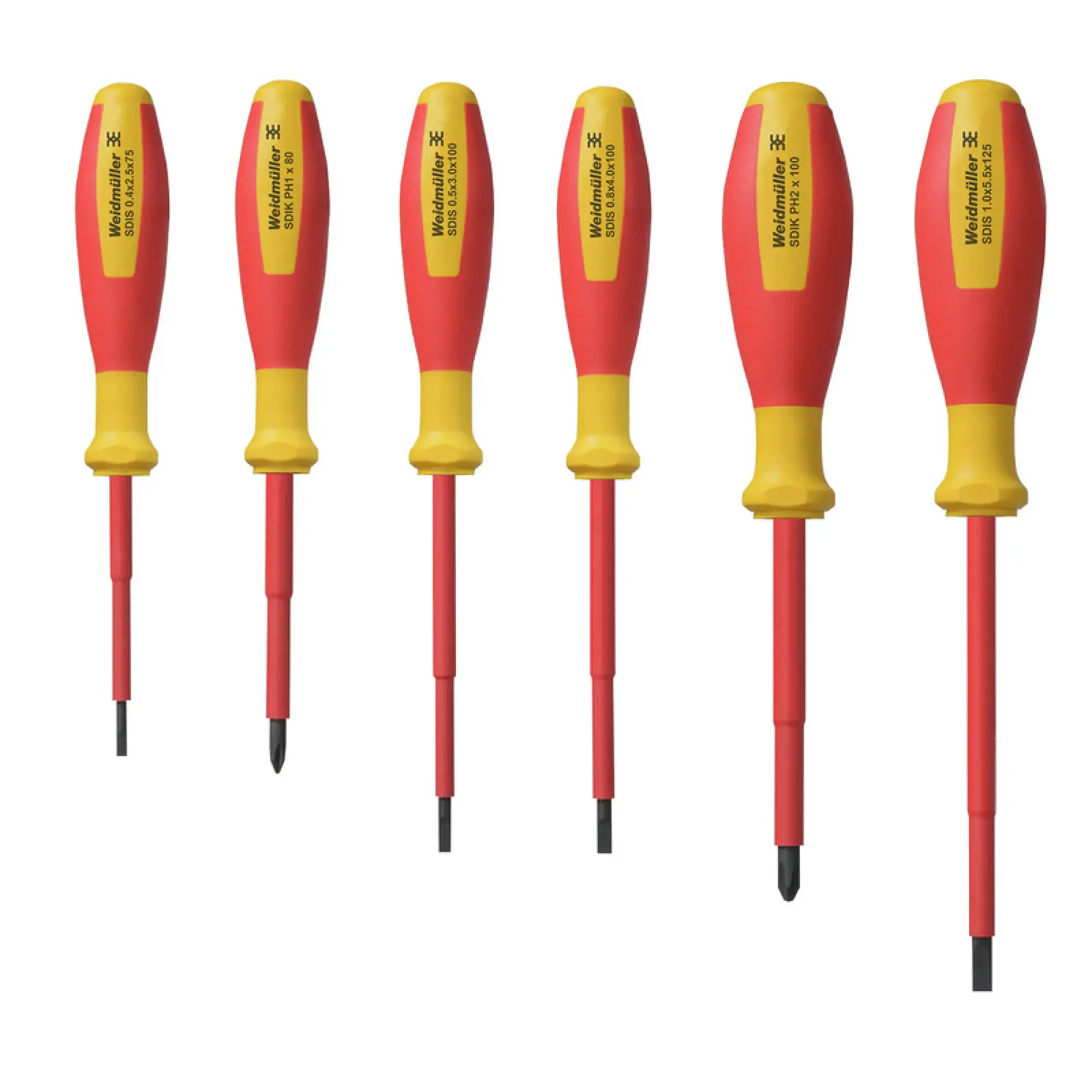 Weidmüller 2749750000 Screwdriver set, VDE-insulated Slotted and crosshead PH-SD screwdriver set (img_001)