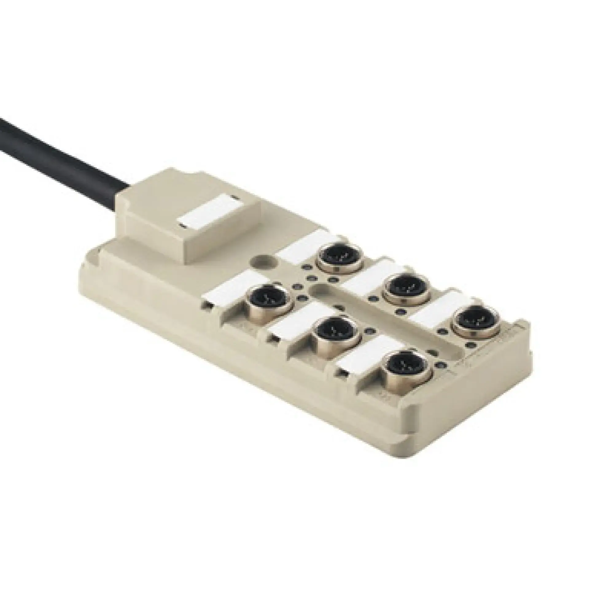 Weidmüller 1766680000 Sensor-actuator passive distributor (with cable), Fixed cable version, IDC, M12, 30 V, A-coded, LED: Yes, LED initiator: Yes, Wiring type: PNP (img_001)