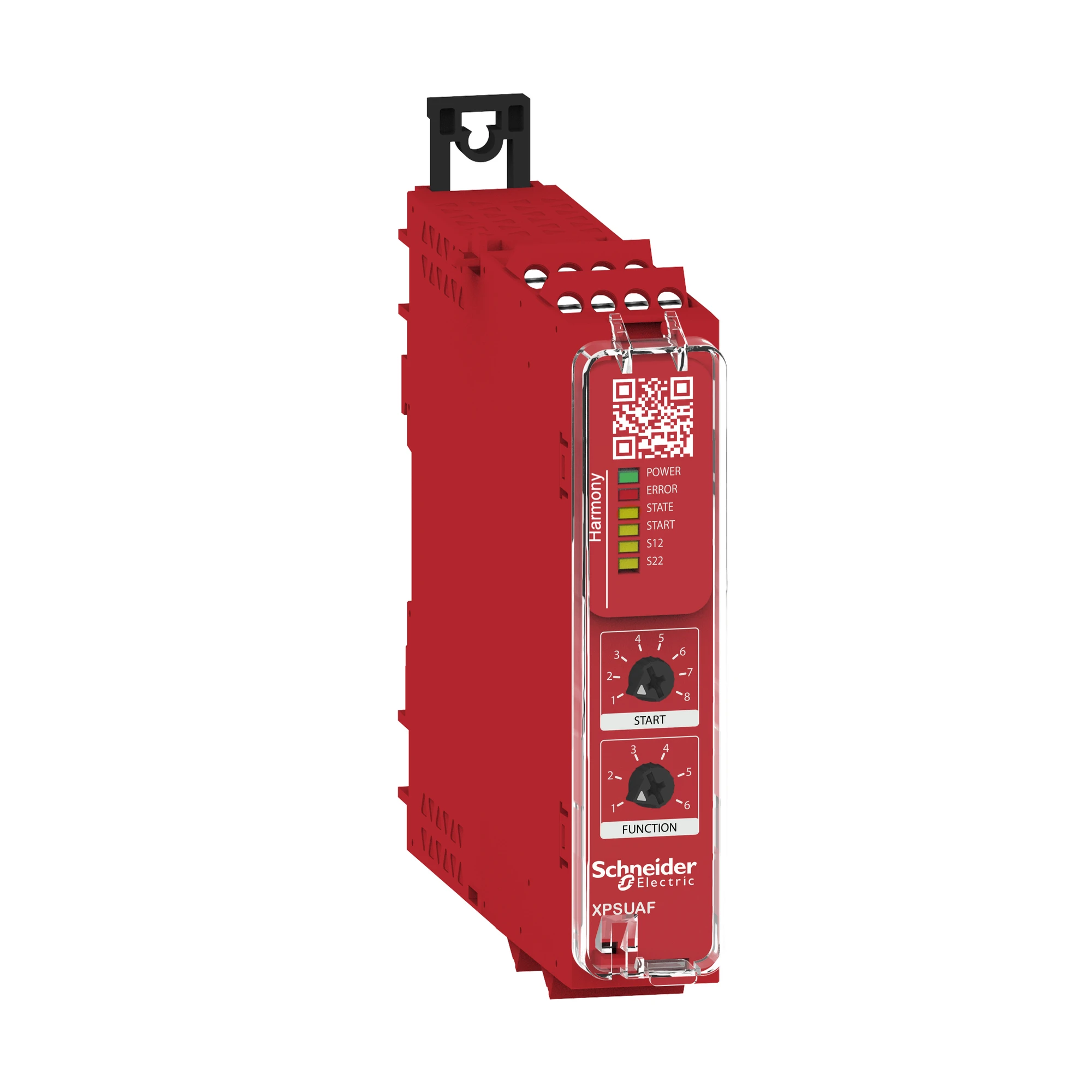 Schneider Electric XPSUAF33AP Safety Relay, Harmony XPSU, 6 Functions, 1 Circuit, PLe/Cat4/SIL3, 3S, Diagnostics, 48-240VAC/DC, Screw (img_001)
