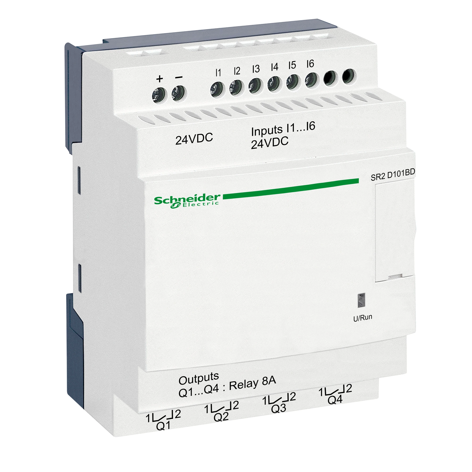 Schneider Electric SR2D101BD PLC control relay, Zelio Logic, compact design, 10 I/O, 24 VDC (img_001)