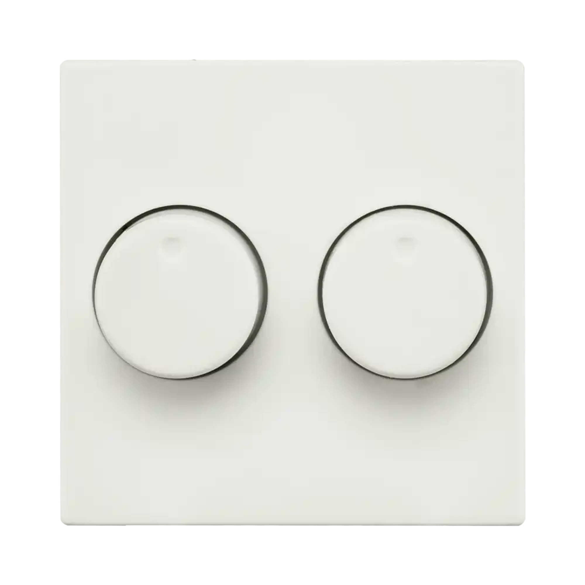 ION INDUSTRIES 20.300.415 Central plate Dimmer button Duo V1/J1 Matt Alpine White (img_001)