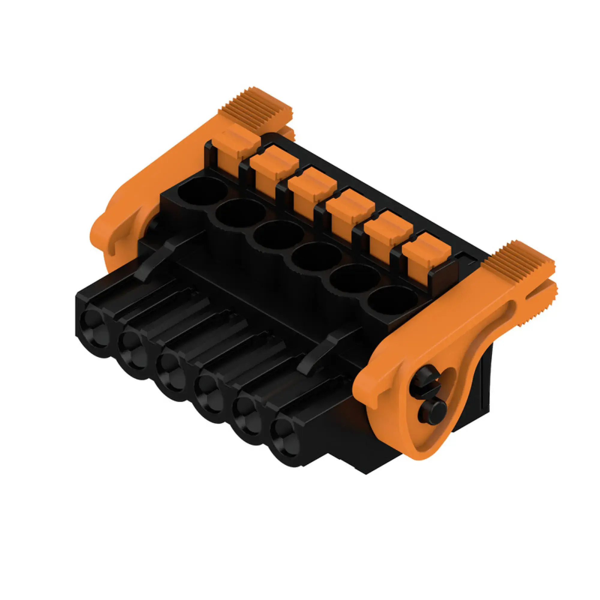 Weidmüller 1000450001 PCB connector (wire connection), 320 V, 24 A, Pitch in mm: 5.08, 3.31 mm², Number of poles: 6, PUSH IN with actuator, Box (img_001)