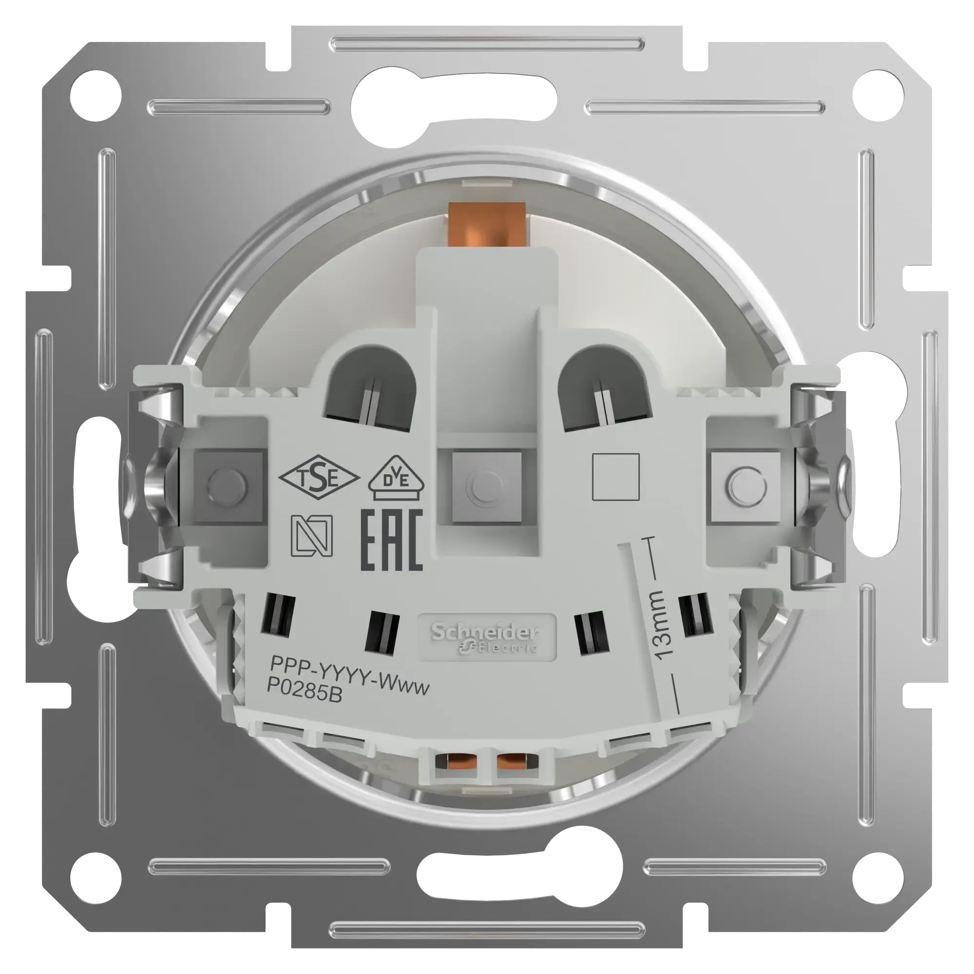 Schneider Electric EPH2970221D Socket Outlet 16A with Enhanced Contact Protection flush-mounted, white, Asfora (img_004)