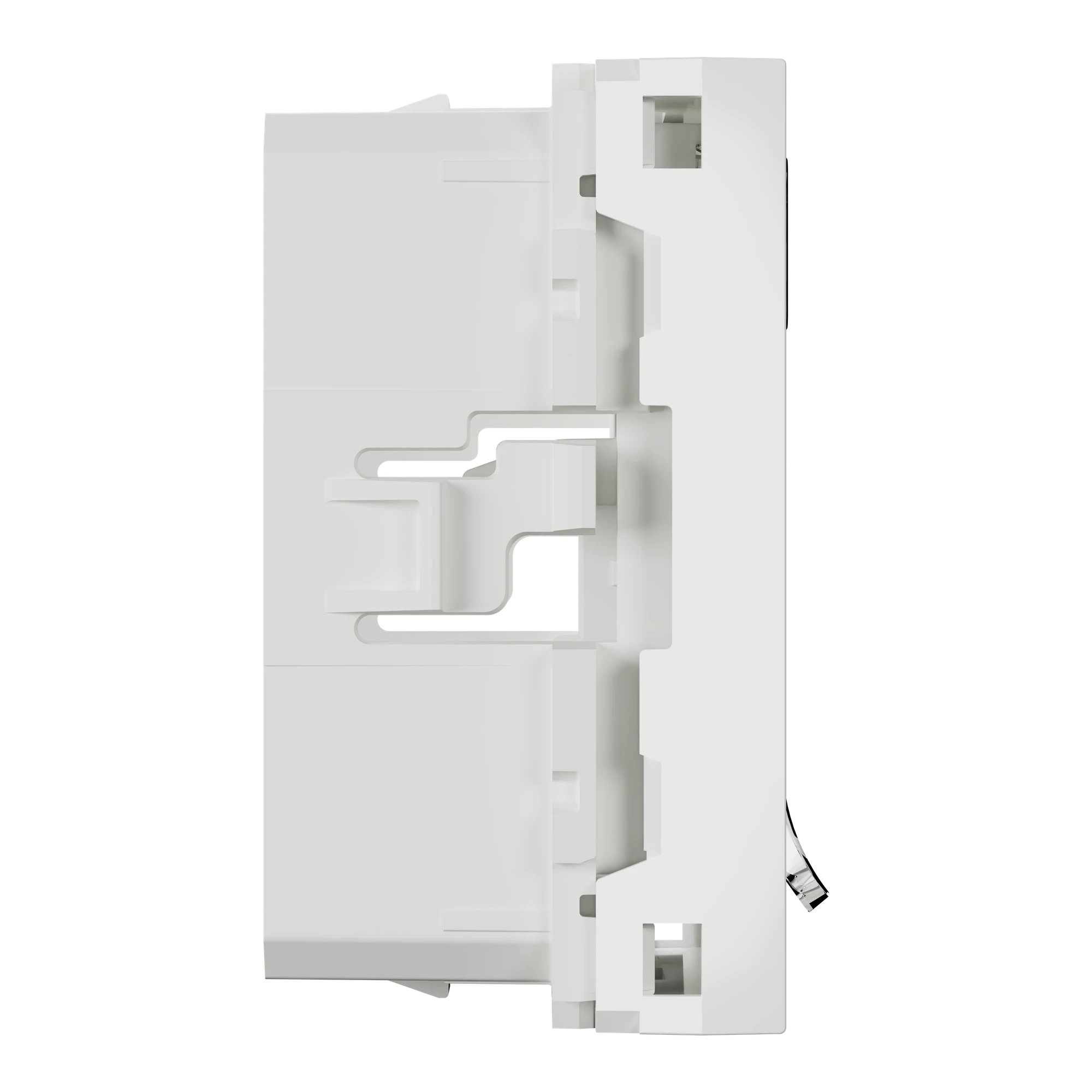 Schneider Electric NU942218 Optiline 45/Unica Central Plate Data Socket 2xRJ45 straight lettering field white (img_002)