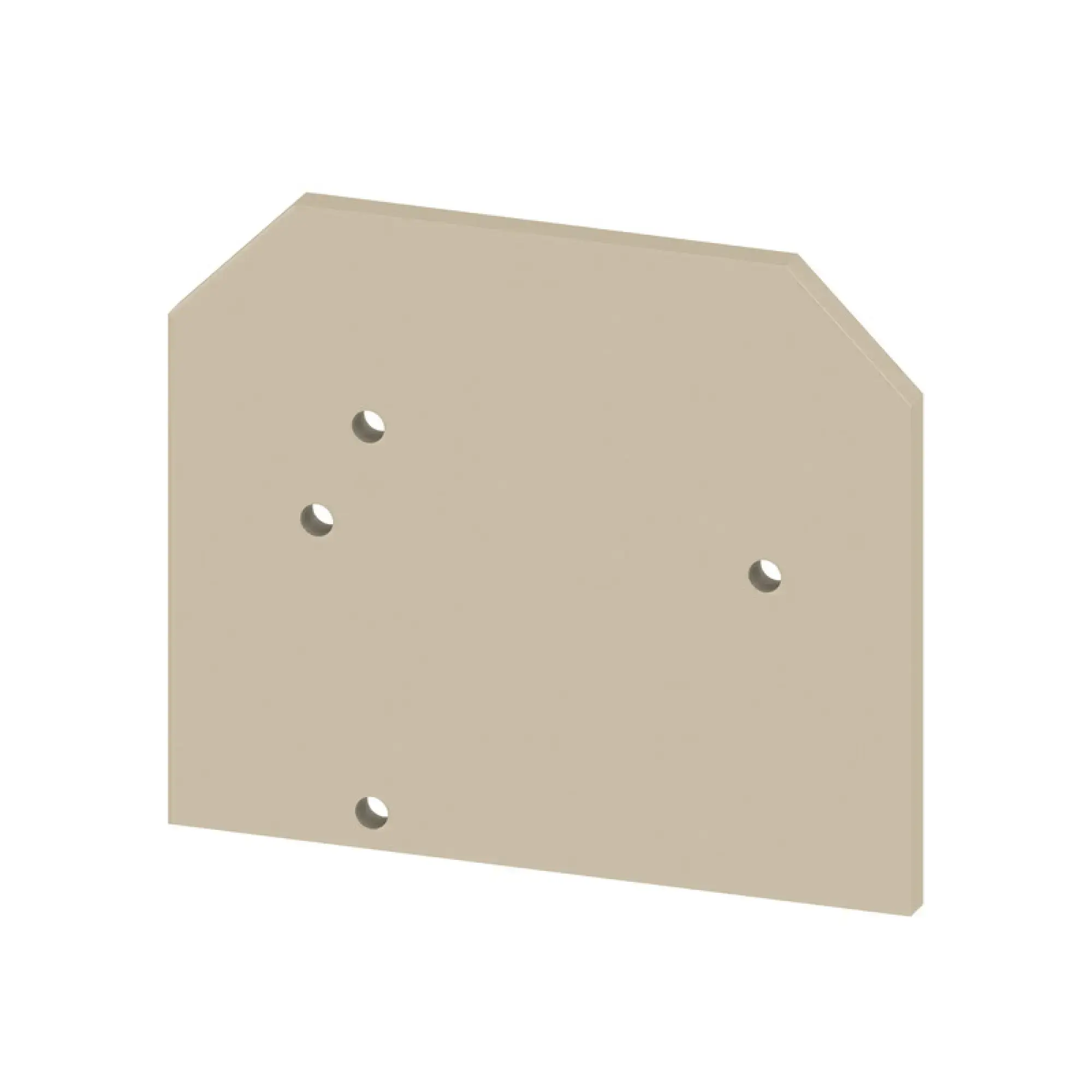 Weidmüller 0318560000 Partition plate (terminal), beige, Height: 32.5 mm, Width: 1.5 mm, V-0, PA 66/6 (img_001)