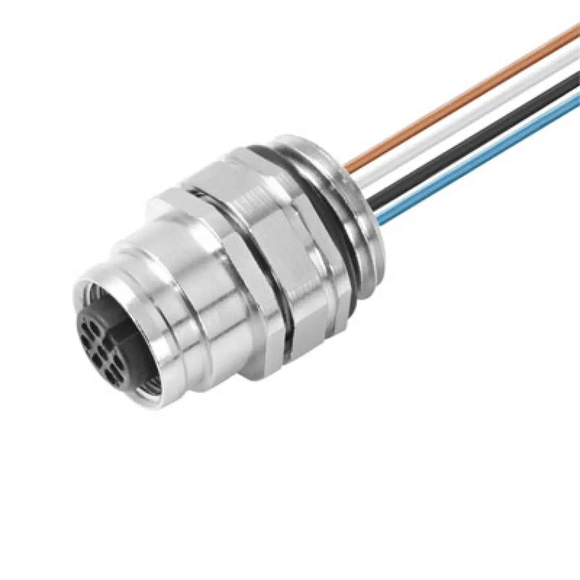 Weidmüller 1052050000 Round plug ,Built-in (with cable), M12, Number of poles: 5, 1.5 m, 0.34 mm², PVC (img_001)
