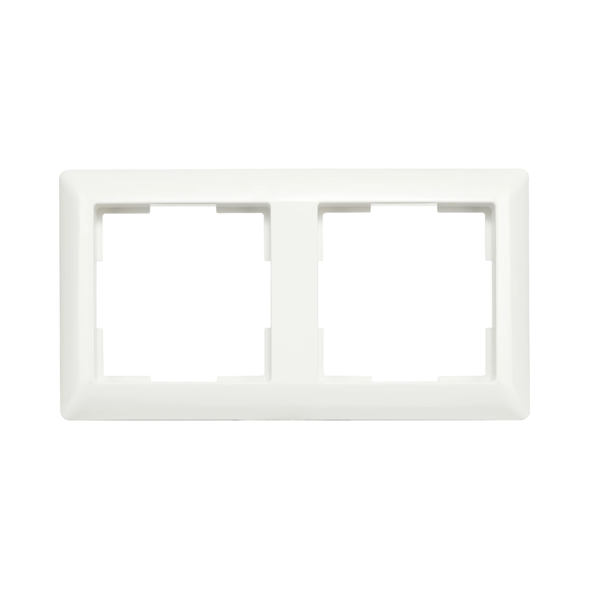ION INDUSTRIES 80.301.214 2-gang cover frame J1 Alpine White (img_001)