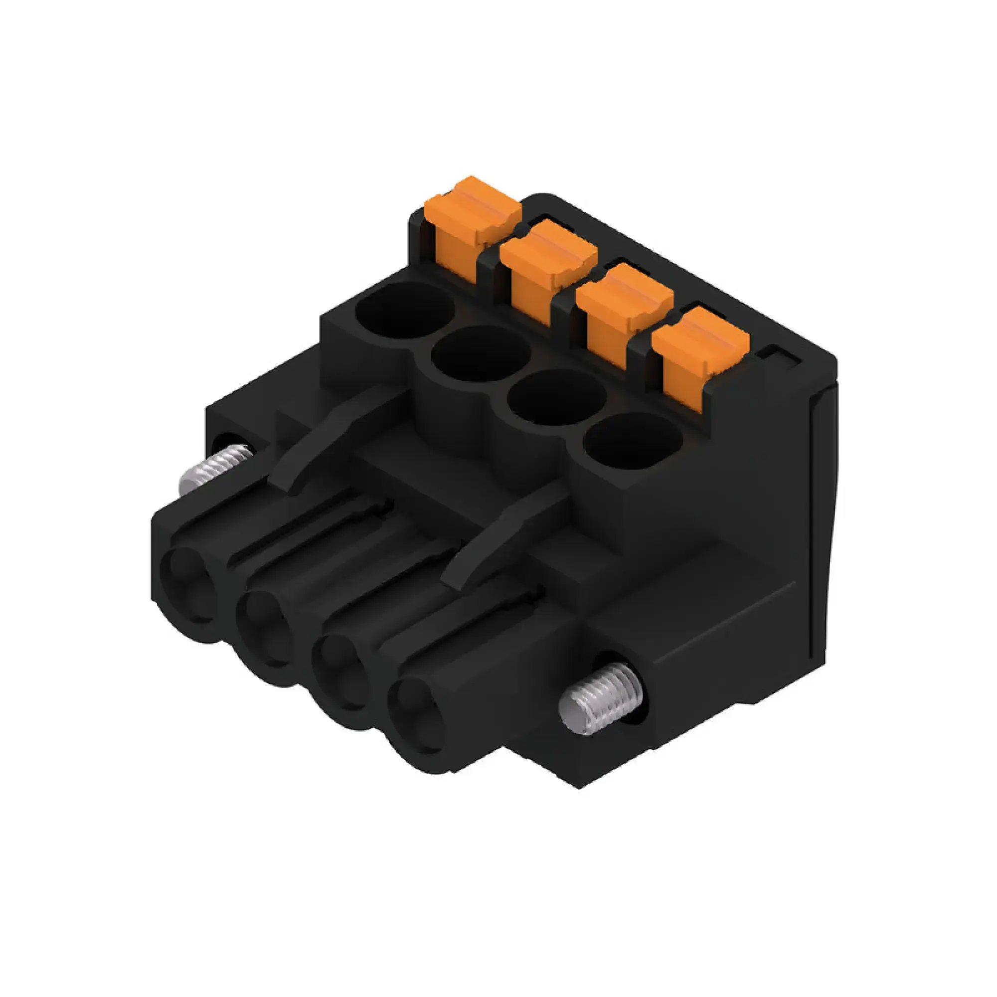 Weidmüller 1000240001 PCB connector (wire connection), 320 V, 24 A, Pitch in mm: 5.08, 3.31 mm², Number of poles: 4, PUSH IN with actuator, Box (img_001)