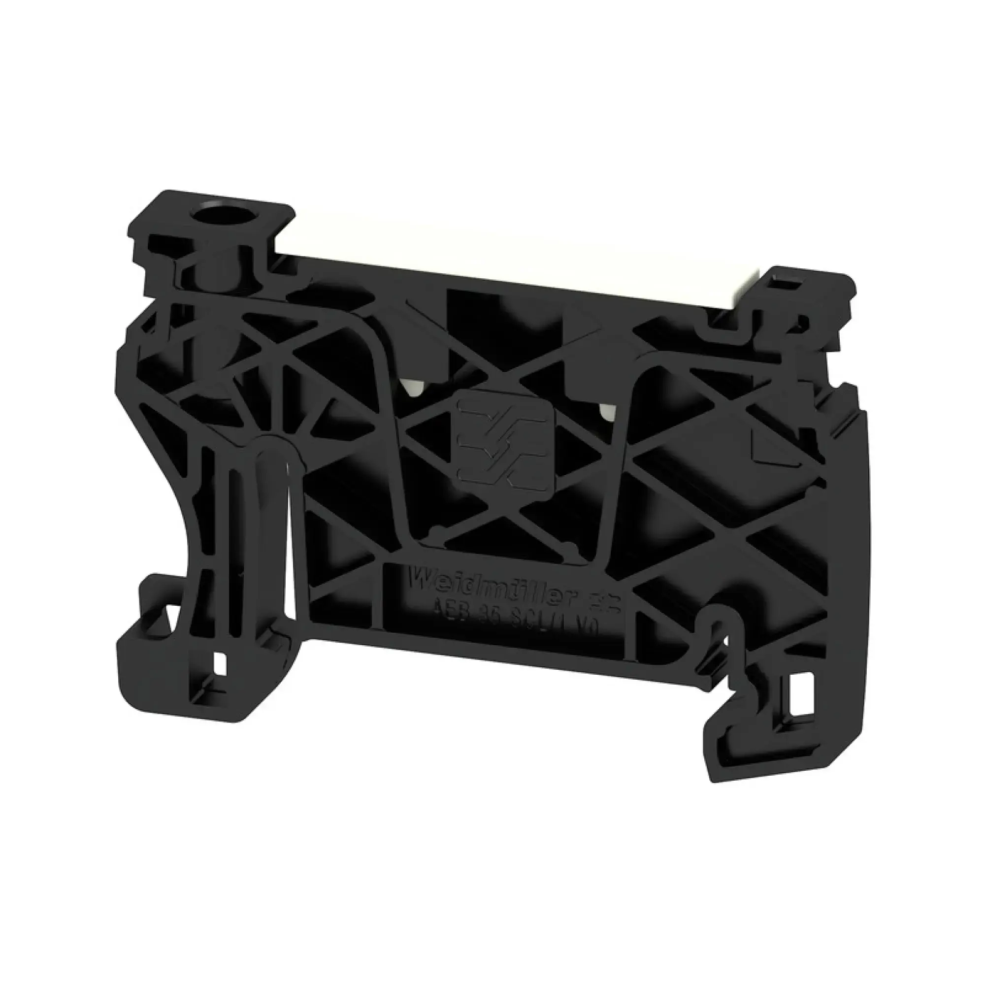 Weidmüller 2570250000 End bracket, black, TS 35, V-0, Wemid, Width: 6 mm, 130 °C (img_001)