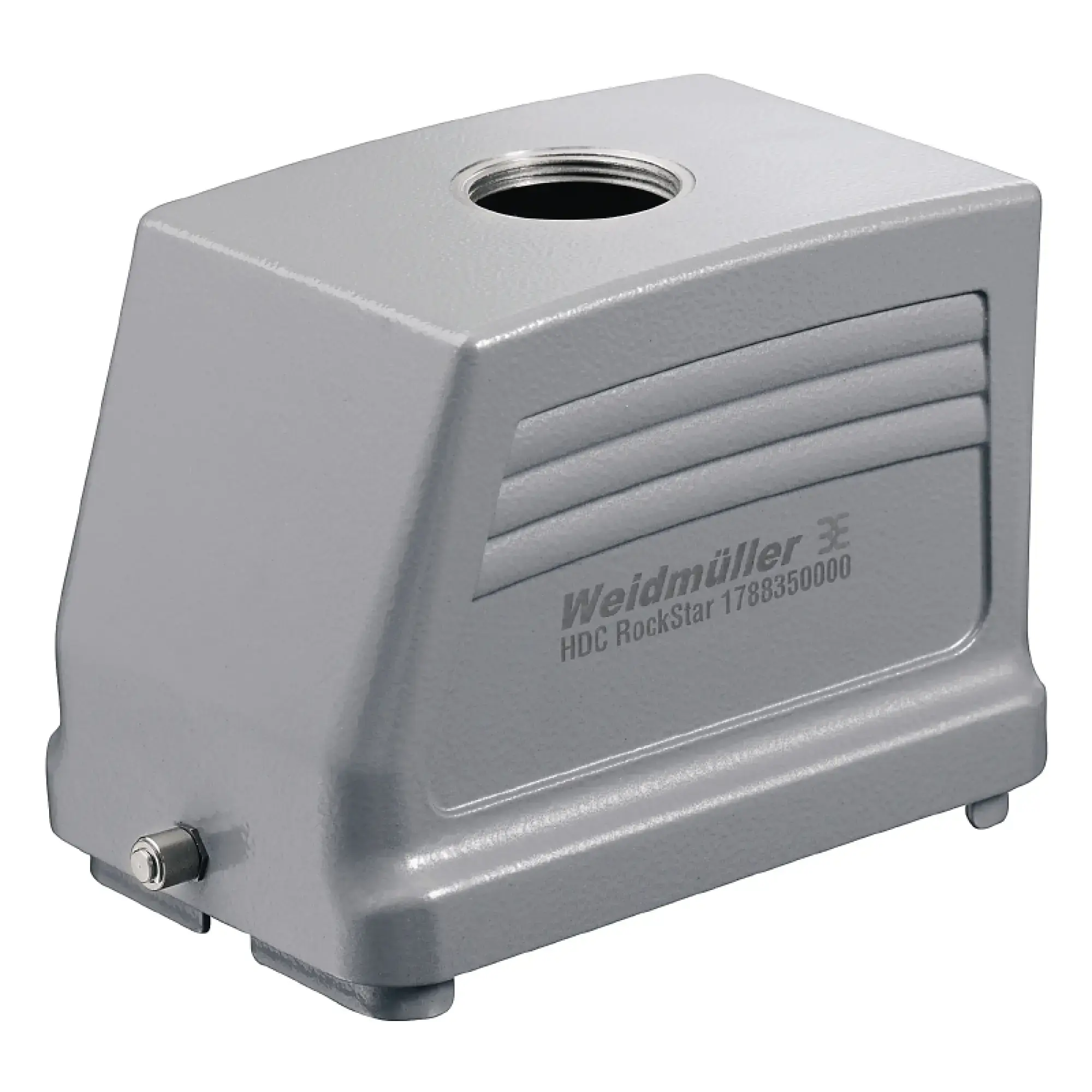 Weidmüller 1001520000 Housing (industry plug-in connectors), Cable entry from top, Plug housing, End-locking clamp, lower side, Size: 12, IP65 (in plugged condition) (img_001)