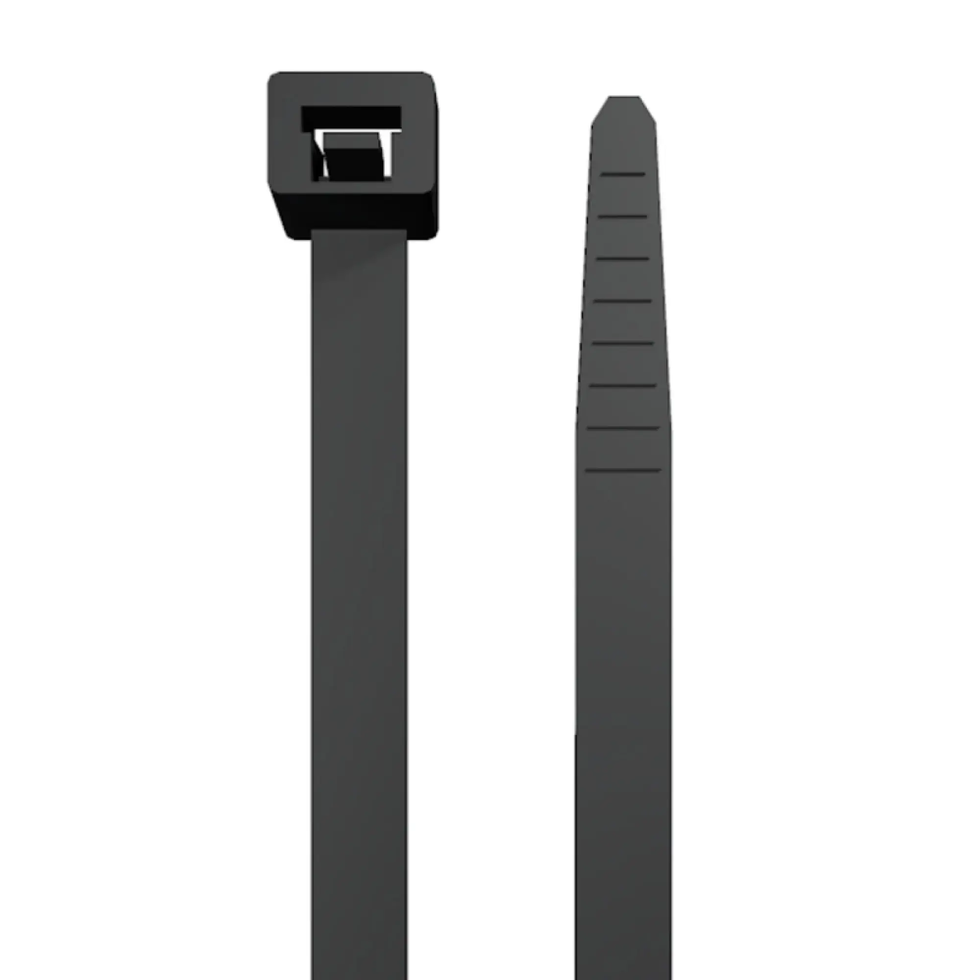 Weidmüller 1720670000 Cable tie, Width: 7.5 mm, 540 N, black, UL 94 flammability rating: V-2, Operating temperature range: -40...85 °C (img_001)