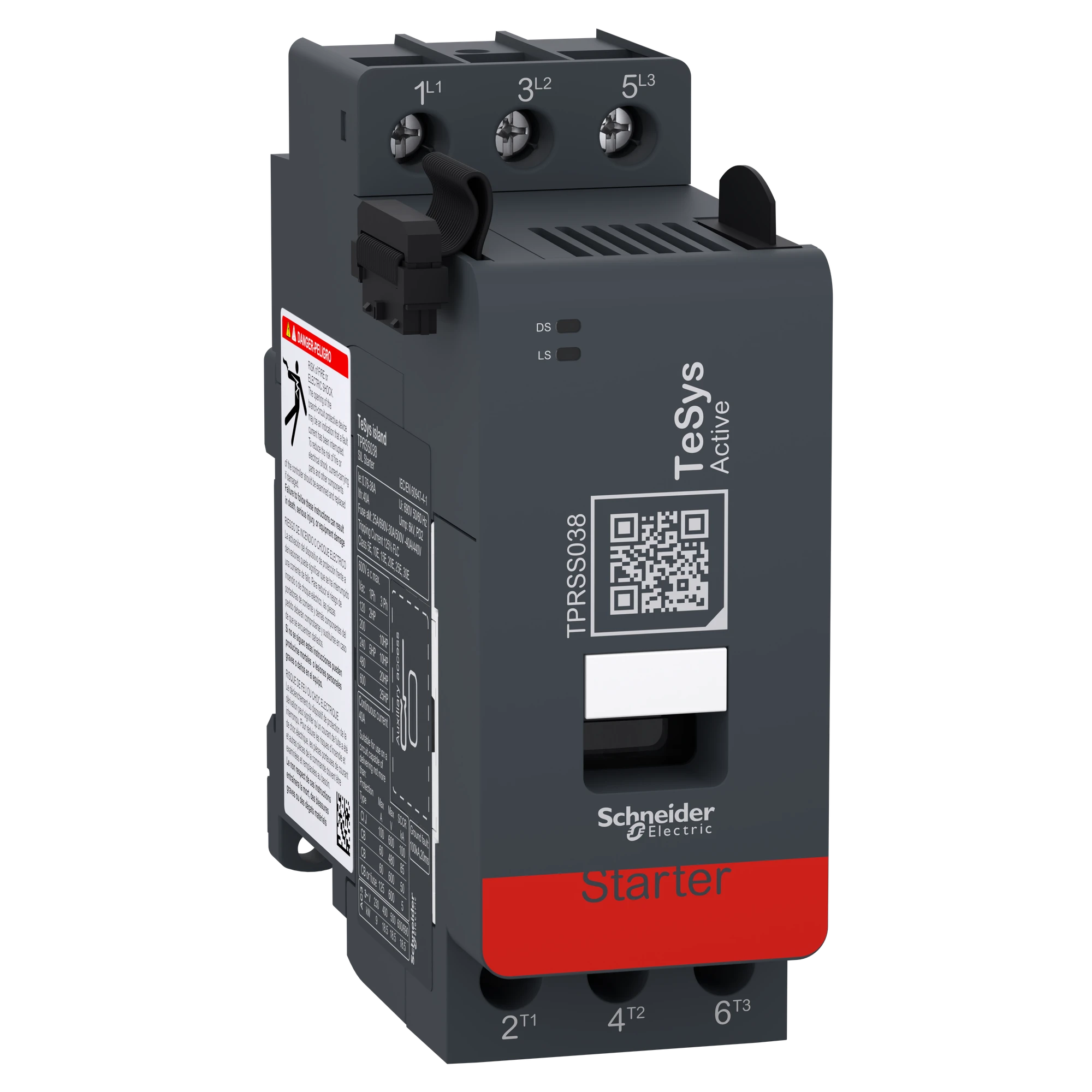 Schneider Electric TPRSS038 SIL Direct Starter 38 A 18.5 kW, TeSys Island Secure Load Feed (img_001)