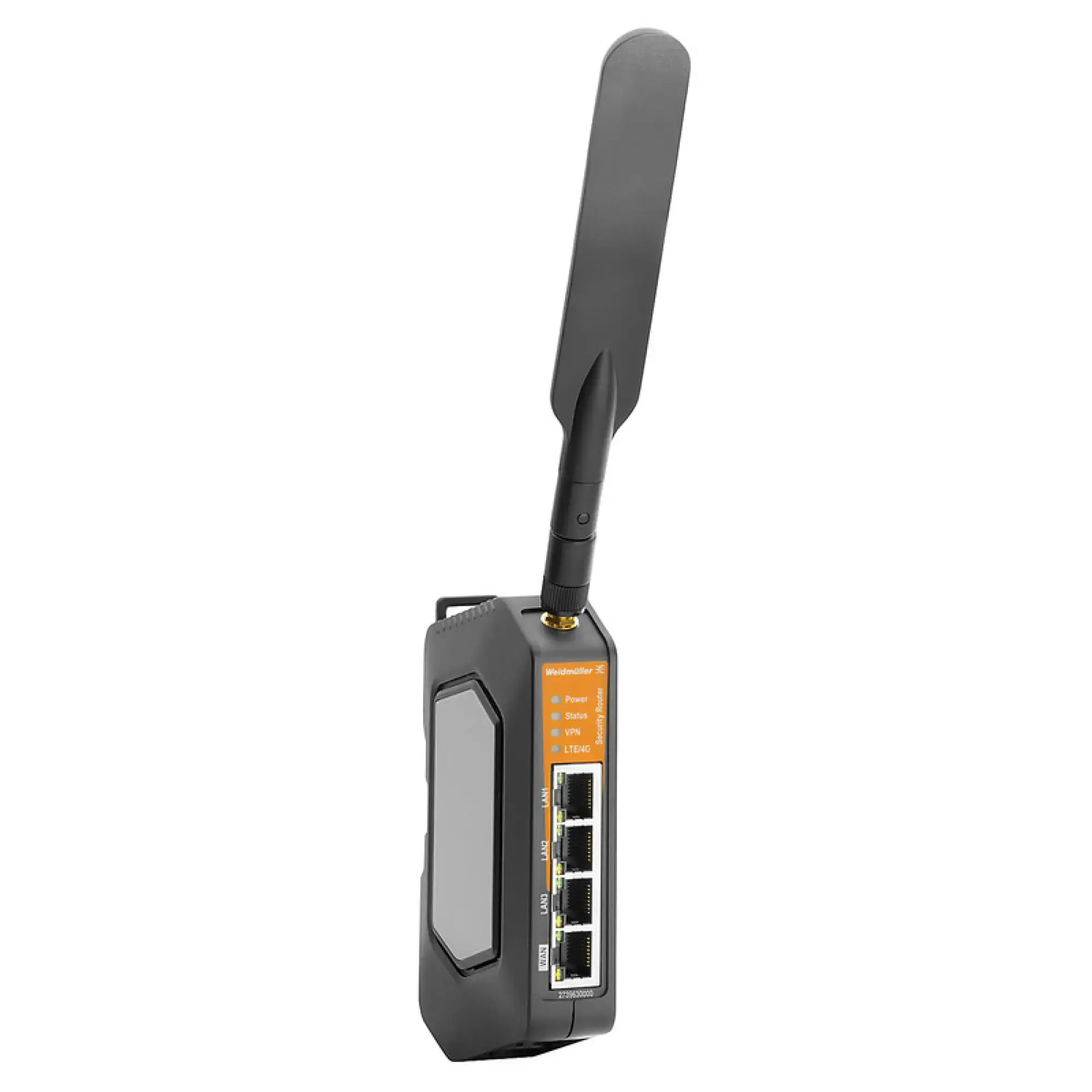 Weidmüller 2739630000 Router, with integrated multi-band modem (4G/3G), US/EMEA-model, 4x RJ45 10/100BaseT(X), -30 °C...70 °C (img_001)