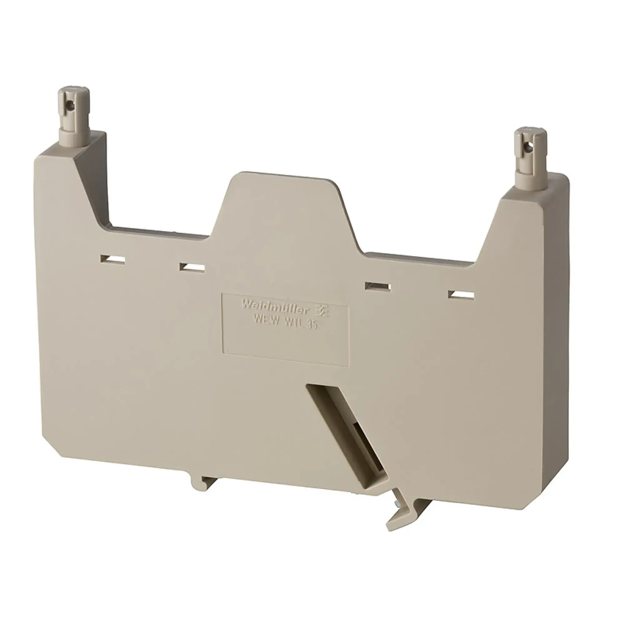 Weidmüller 1925040000 End bracket, dark beige, TS 35, V-0, Wemid, Width: 18 mm, 120 °C (img_001)