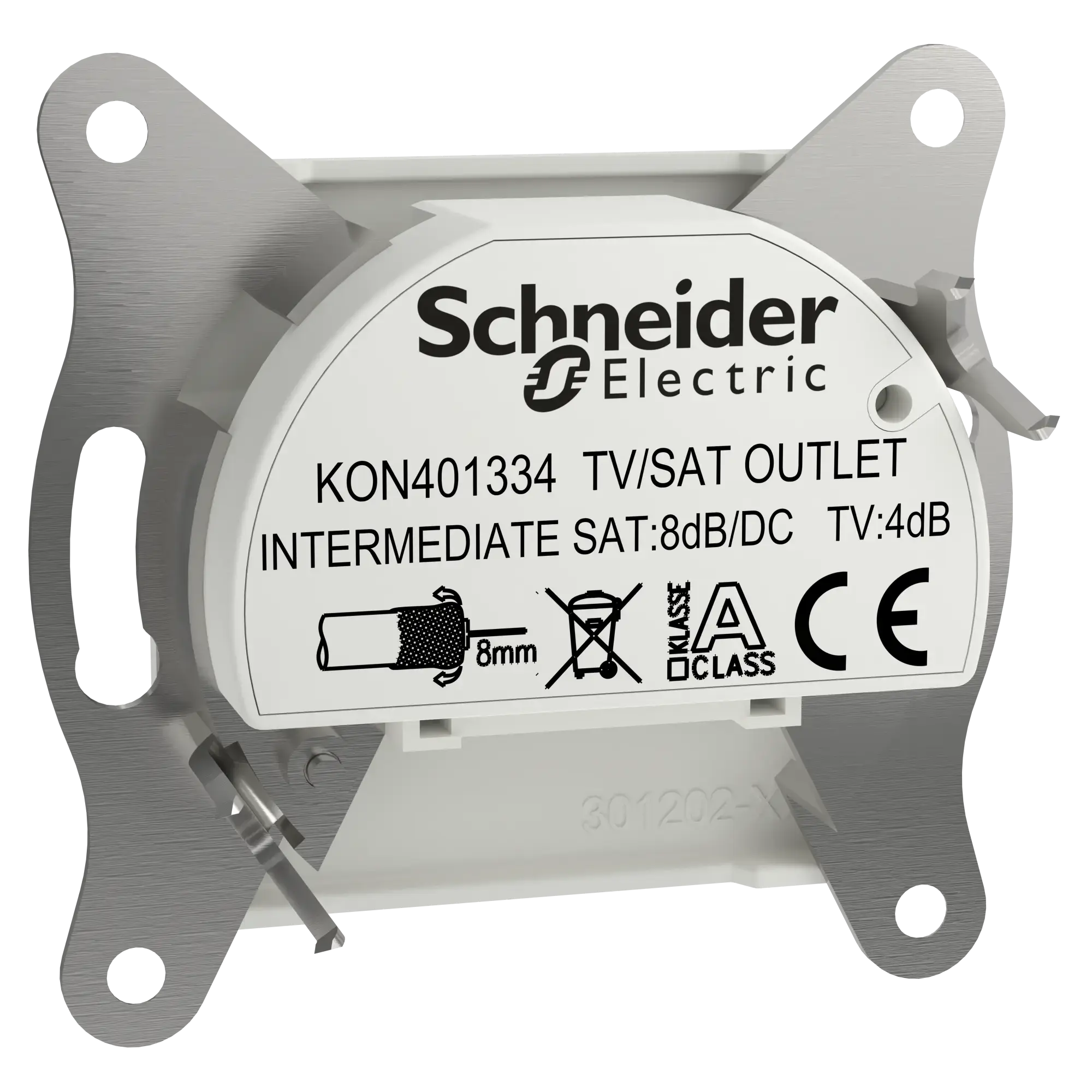 Schneider Electric EPH3470321D TV-SAT Pass-Through Socket 8dB flush-mounted, white, Asfora (img_005)