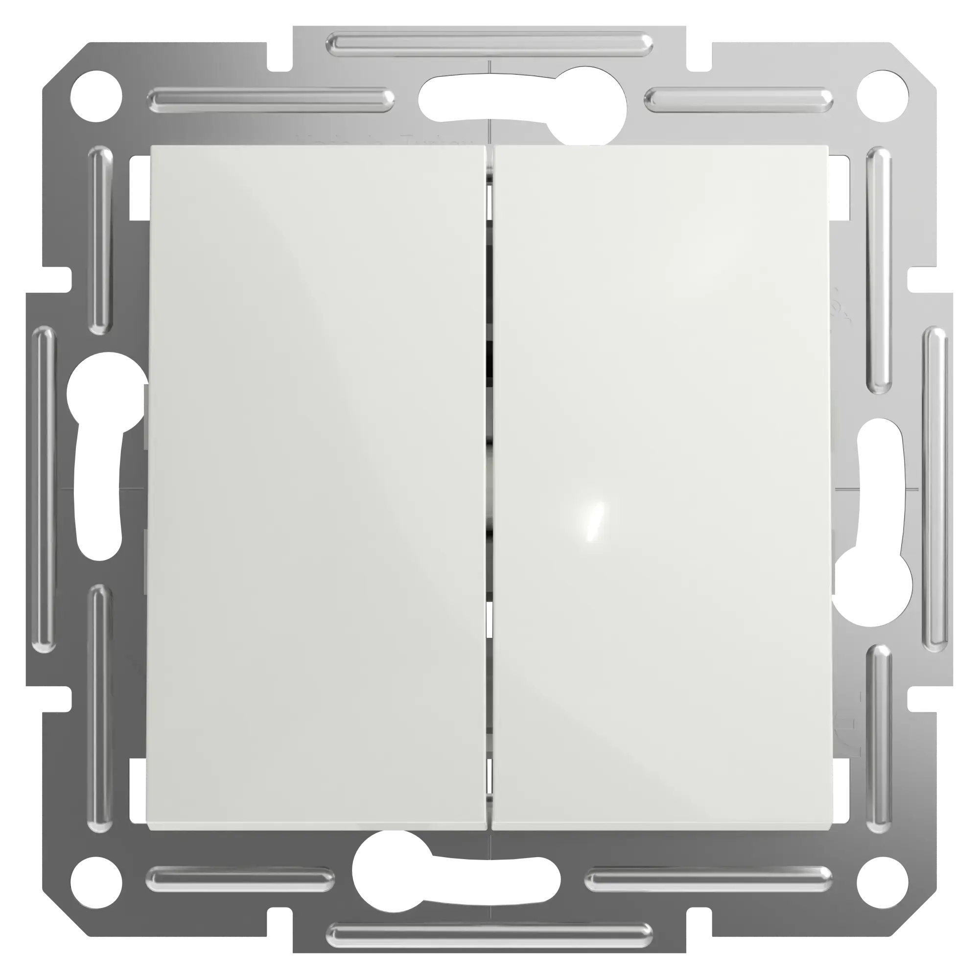 Schneider Electric EPH1170121D Double Push Button flush-mounted, white, Asfora (img_001)
