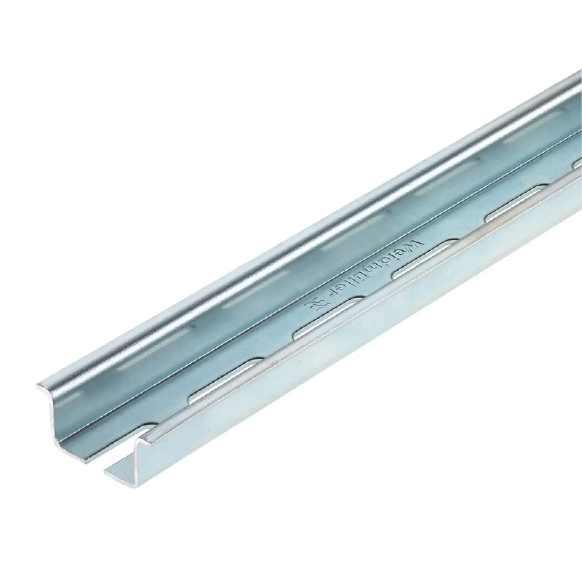 Weidmüller 0236500000 Terminal rail, Accessories, Steel, galvanic zinc plated and passivated, Width: 2000 mm, Height: 35 mm, Depth: 15 mm, Slit width: 5.20 mm, Slit length: (img_001)