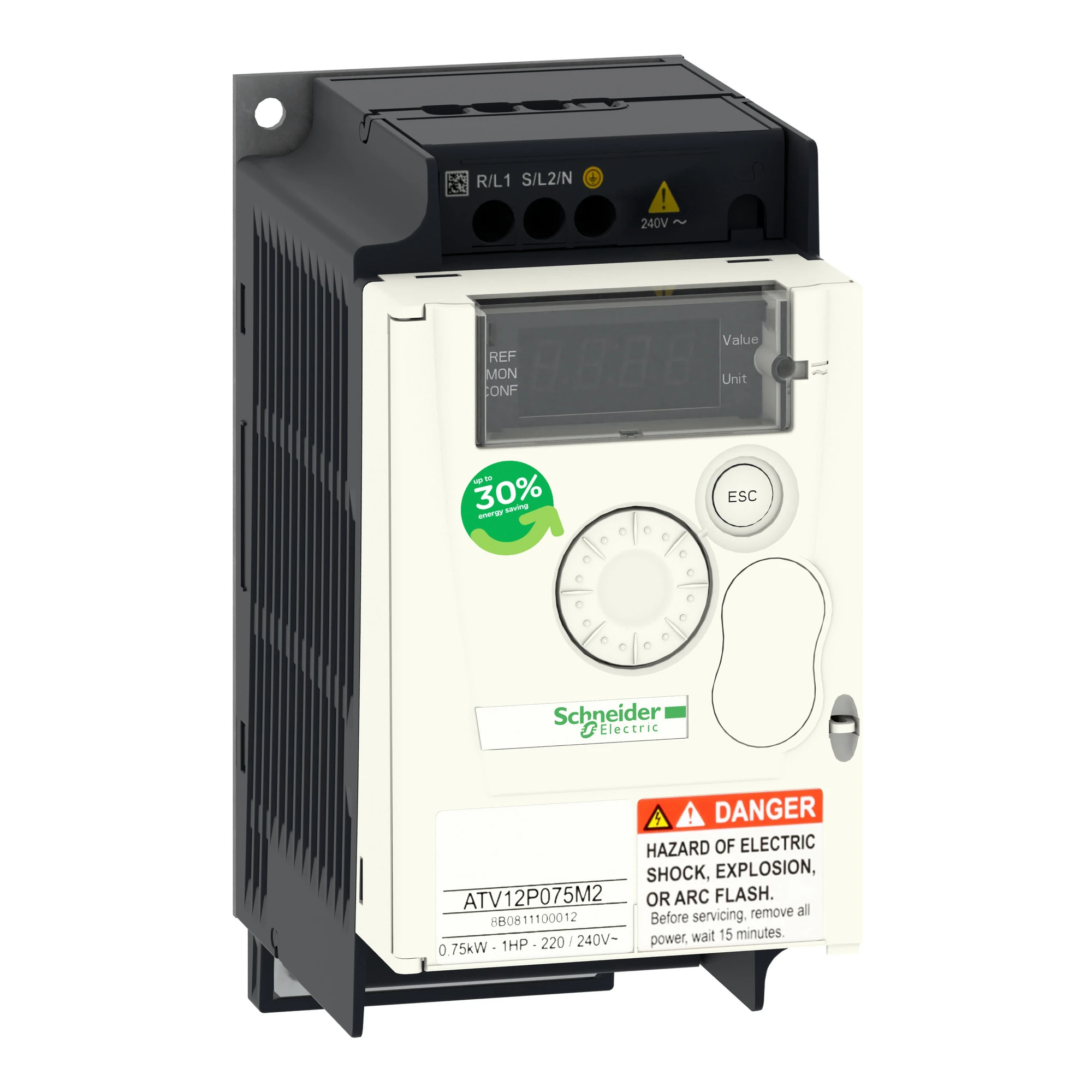 Schneider Electric ATV12P075M2 1ph 200V 0.75kW Heat Sink TB (img_001)