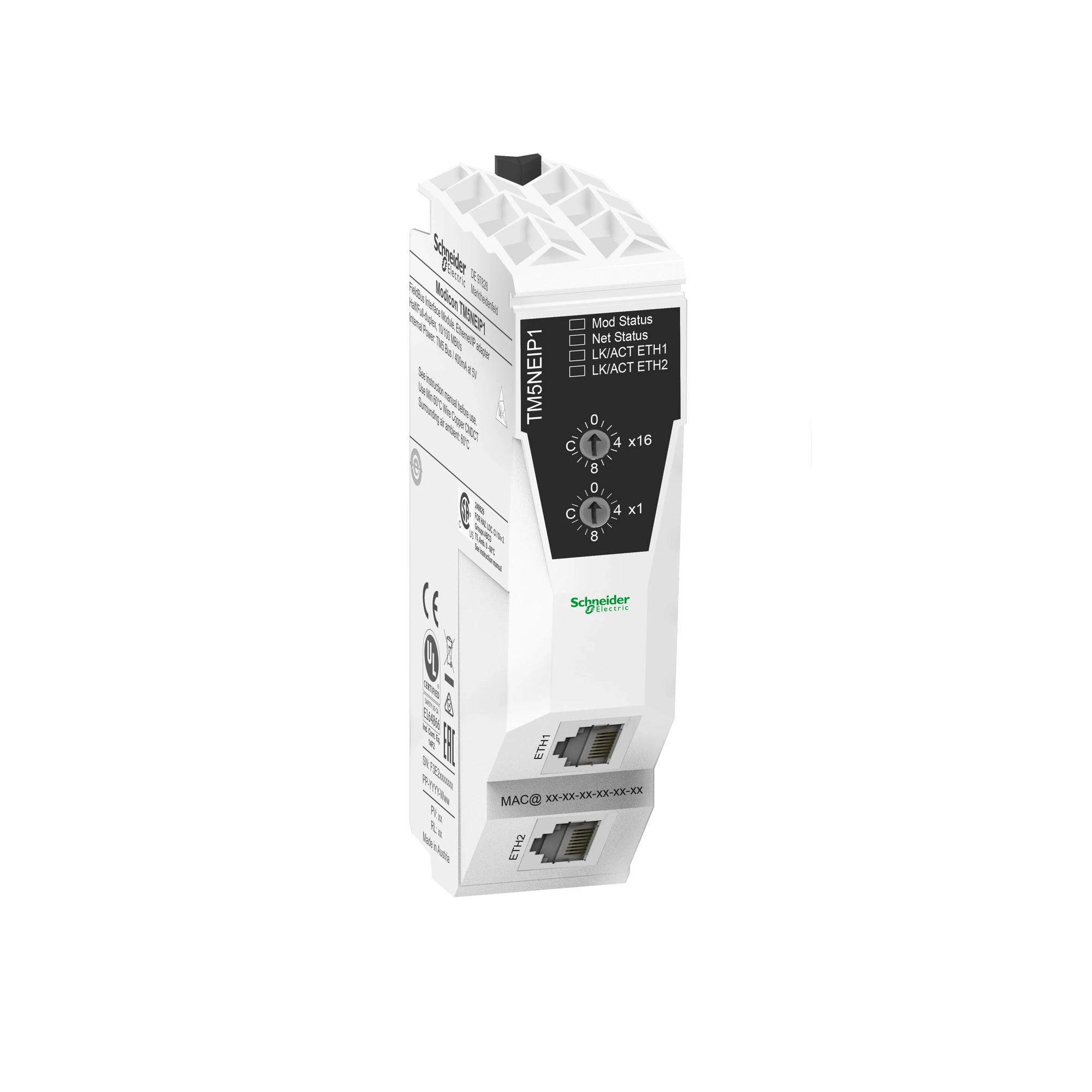 Schneider Electric TM5NEIP1 Bus Coupler, Modicon TM5, EtherNet/IP (img_001)