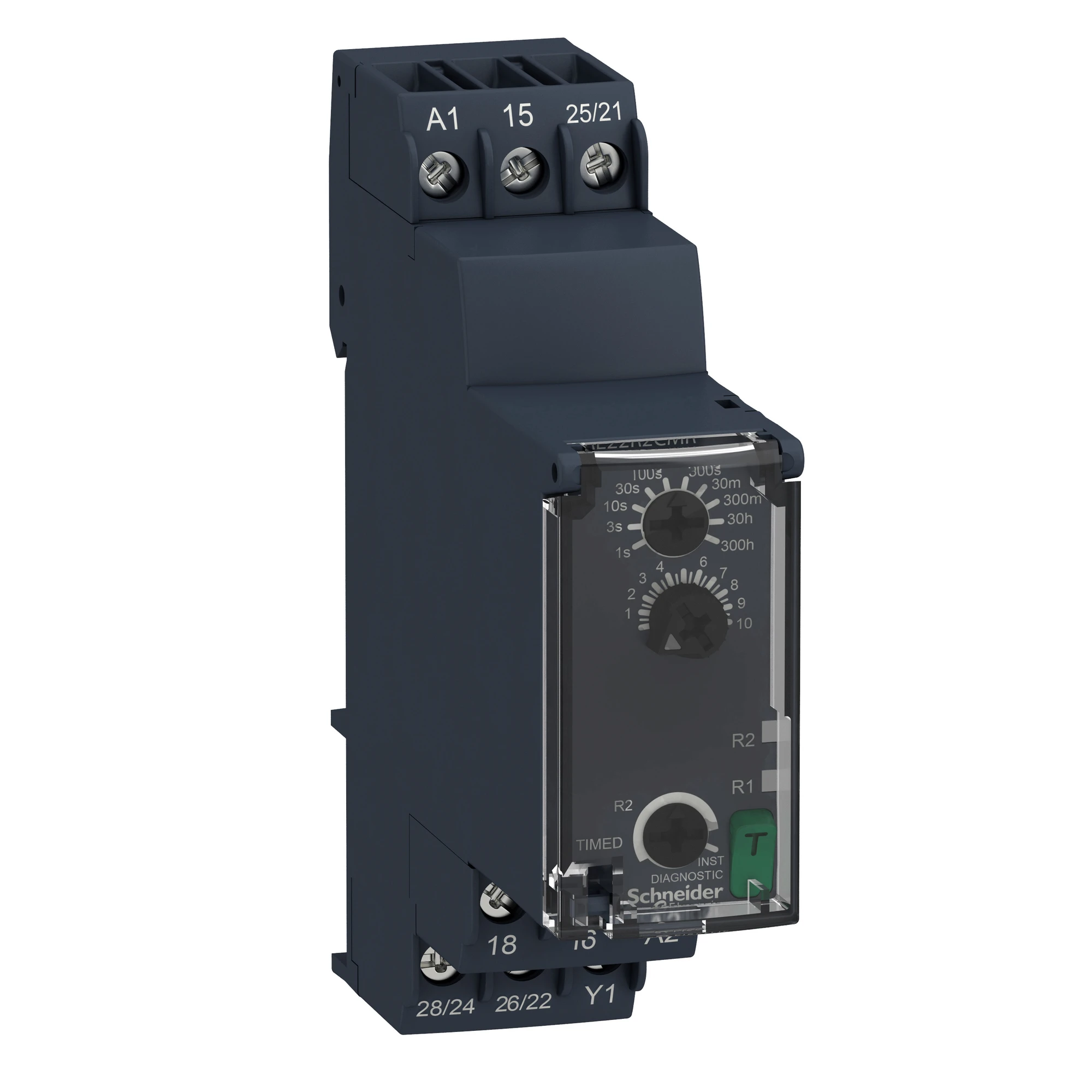 Schneider Electric RE22R2CMR Fallback delay with control signal, 0.05 s-300 h, 24-240VAC/DC, 2 W (img_001)