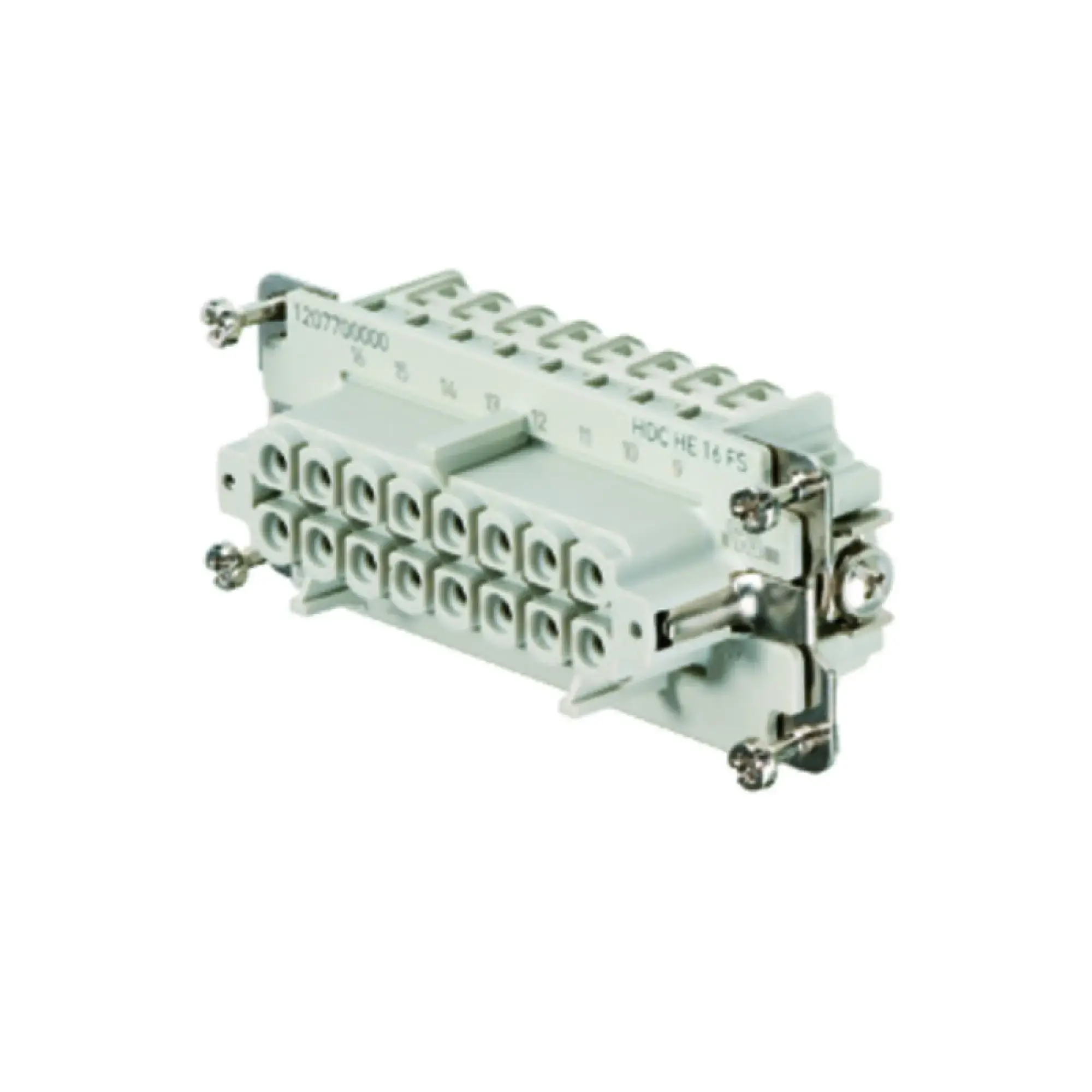 Weidmüller 1207700000 Contact insert (industry plug-in connectors), Female, 500 V, 16 A, Number of poles: 16, Screw connection, Size: 6 (img_001)