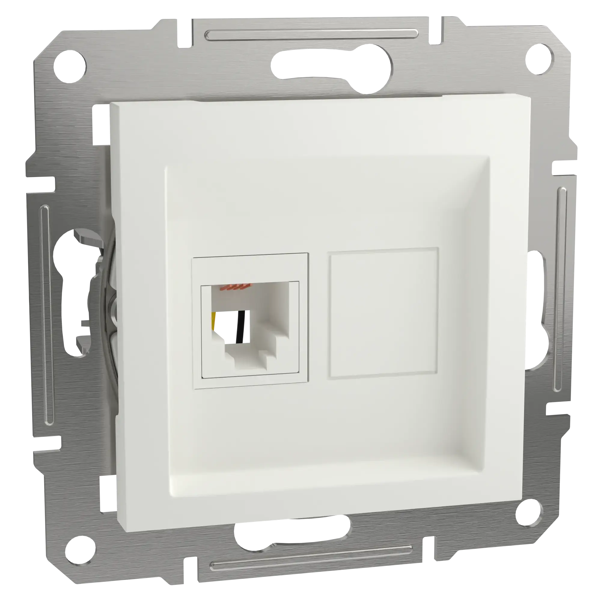 Schneider Electric EPH4170121D RJ11 Telephone Socket 1-Port flush-mounted, white, Asfora (img_002)