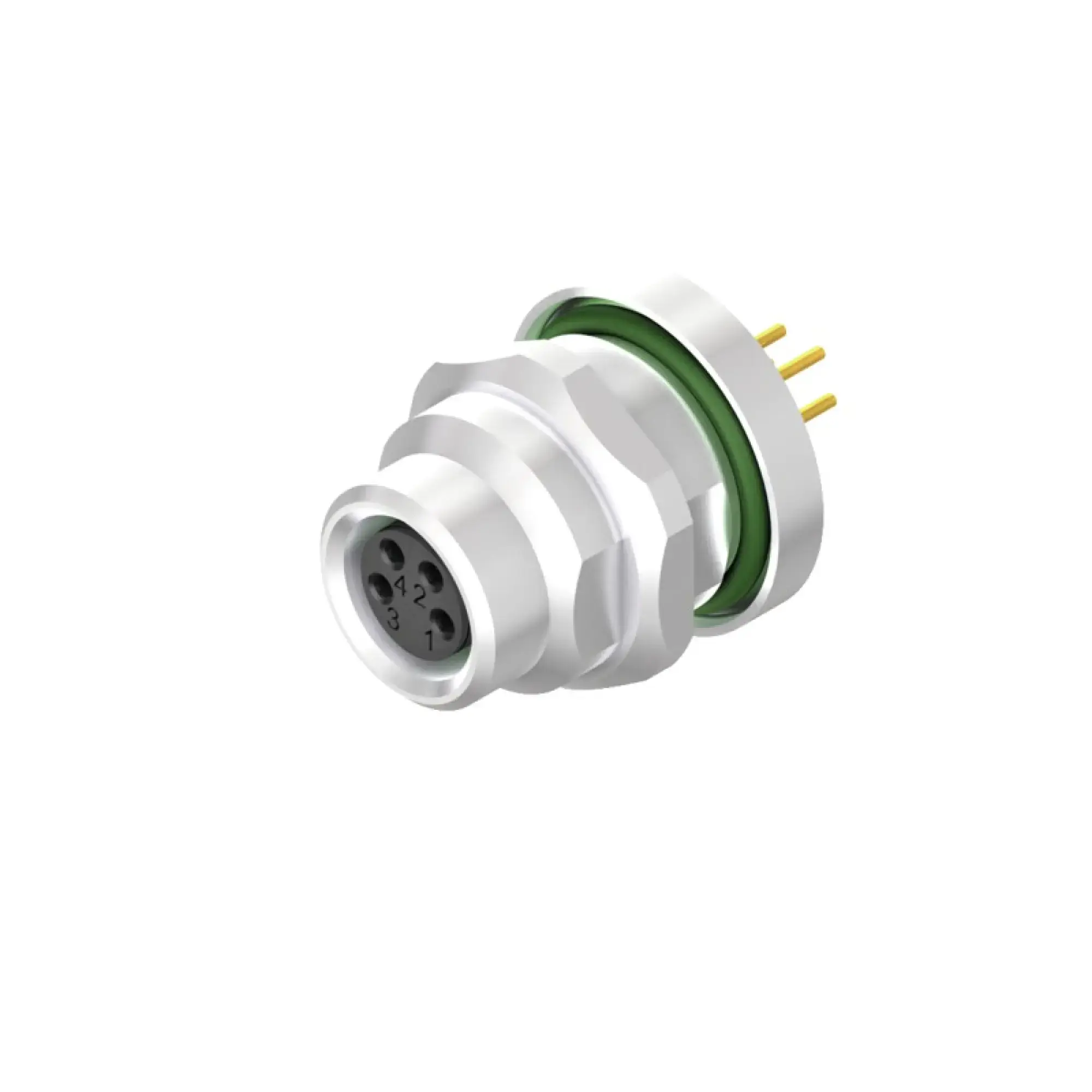 Weidmüller 1467650000 Circular plug connector, installation (PCB connection system), Female socket, straight, M8 thread, Number of poles: 8, M 12 (img_001)
